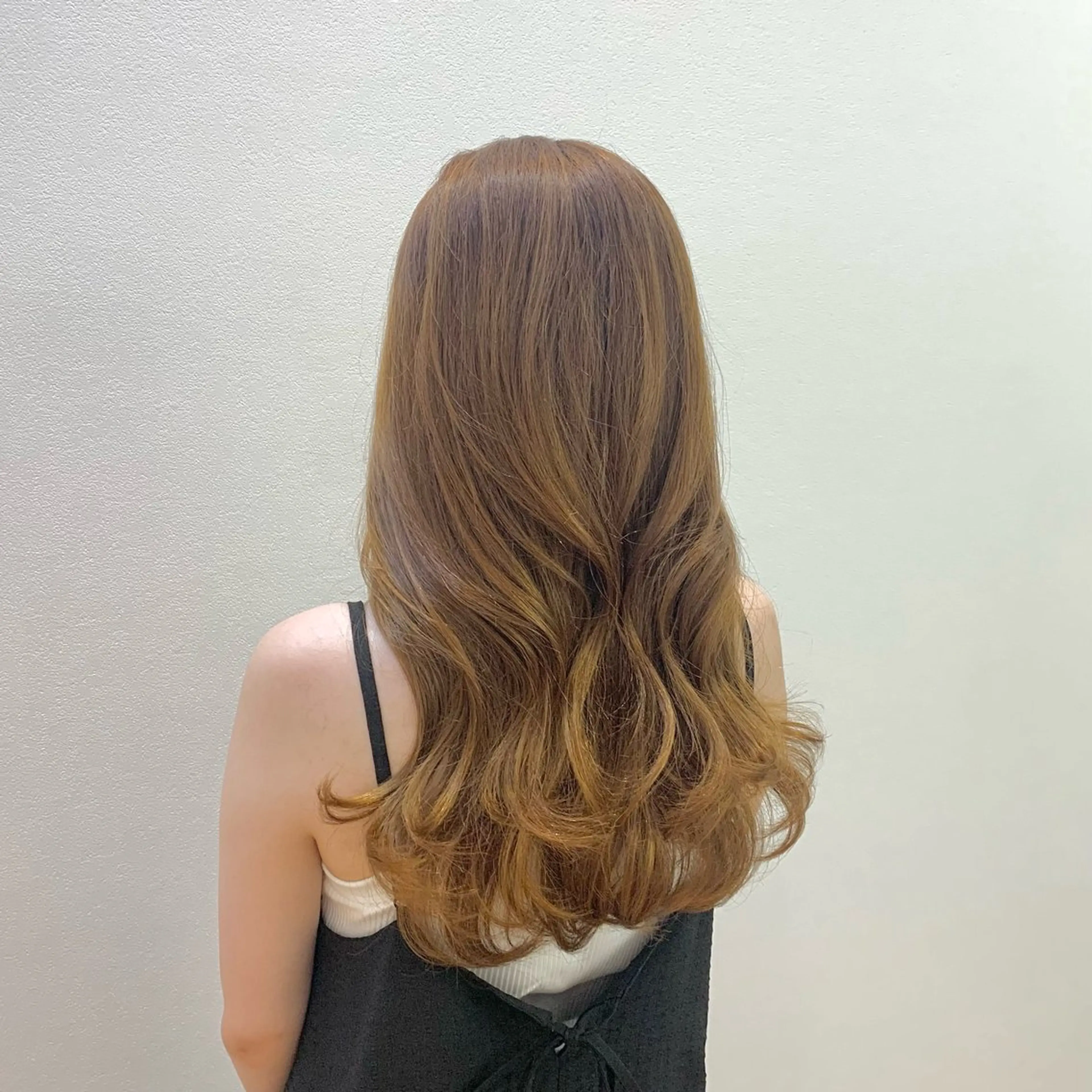 ロング カラー ヘアアレンジ キヨミ 韓国レイヤーカットのヘアスタイル
