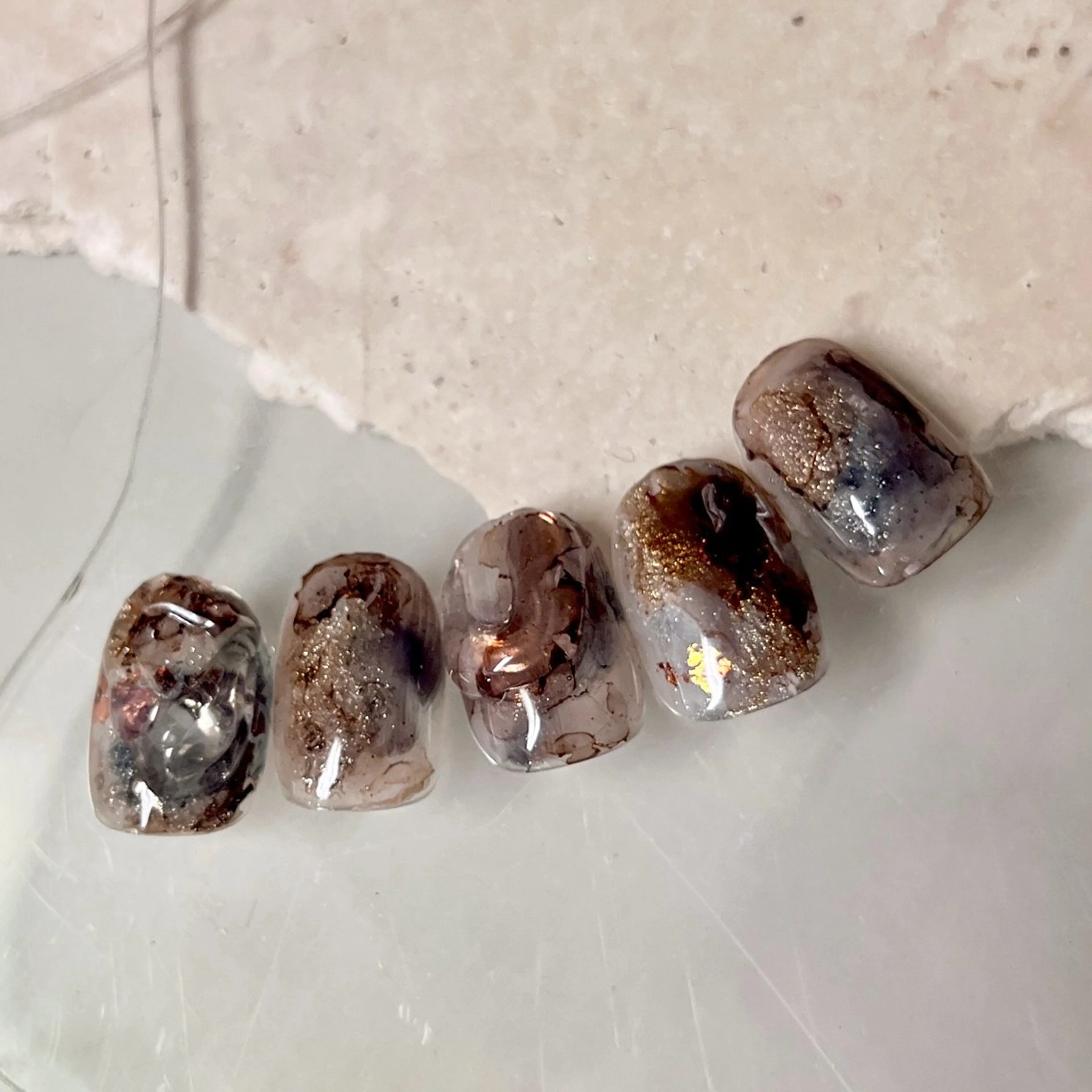 ネイル ニュアンスネイル 冬ネイル 深田 美雪のネイルデザイン