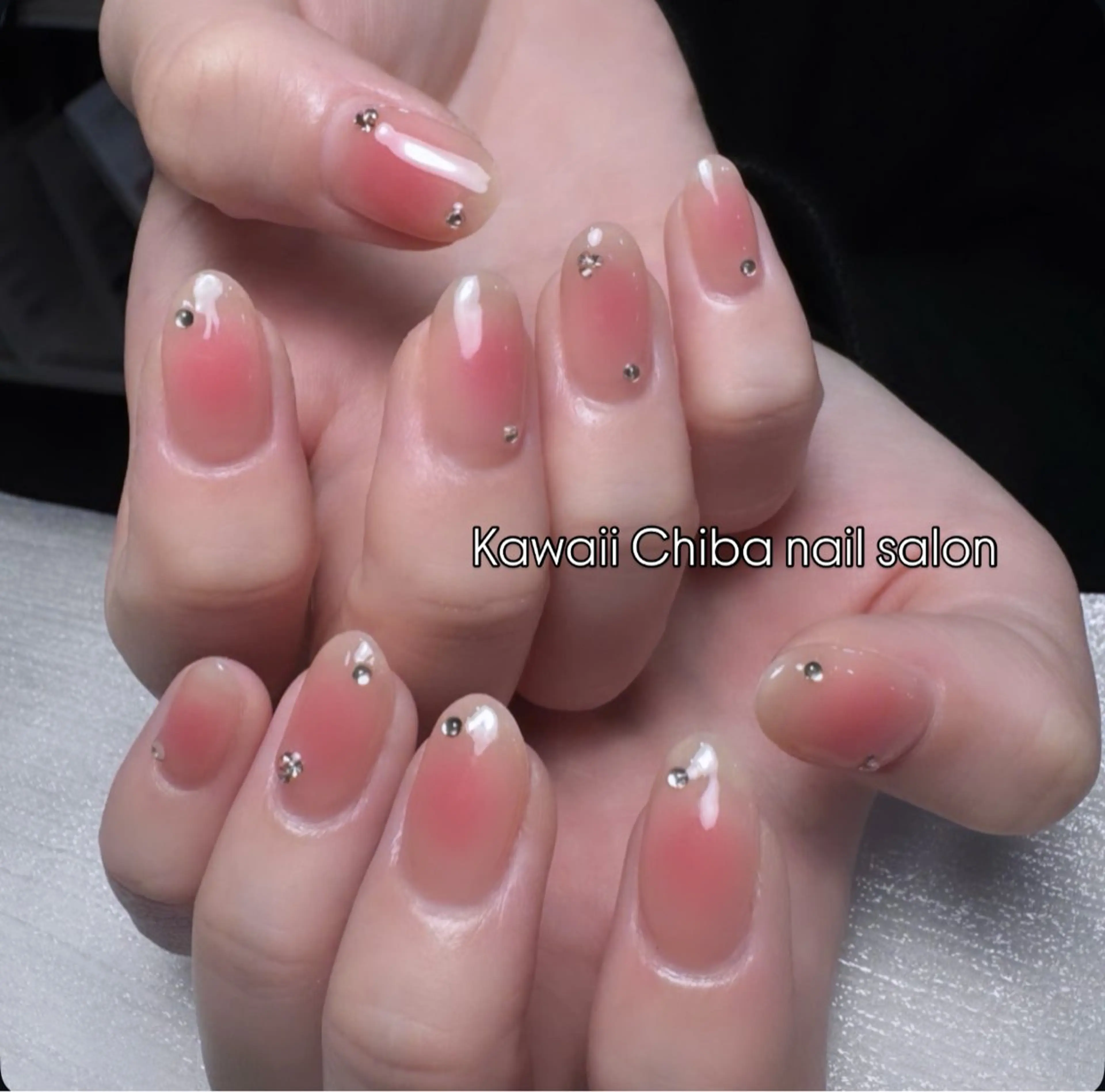 ネイル チークネイル 桜ネイル 長さ出し フラワーネイル フレンチネイル Kawaii Chiba nailのネイルデザイン