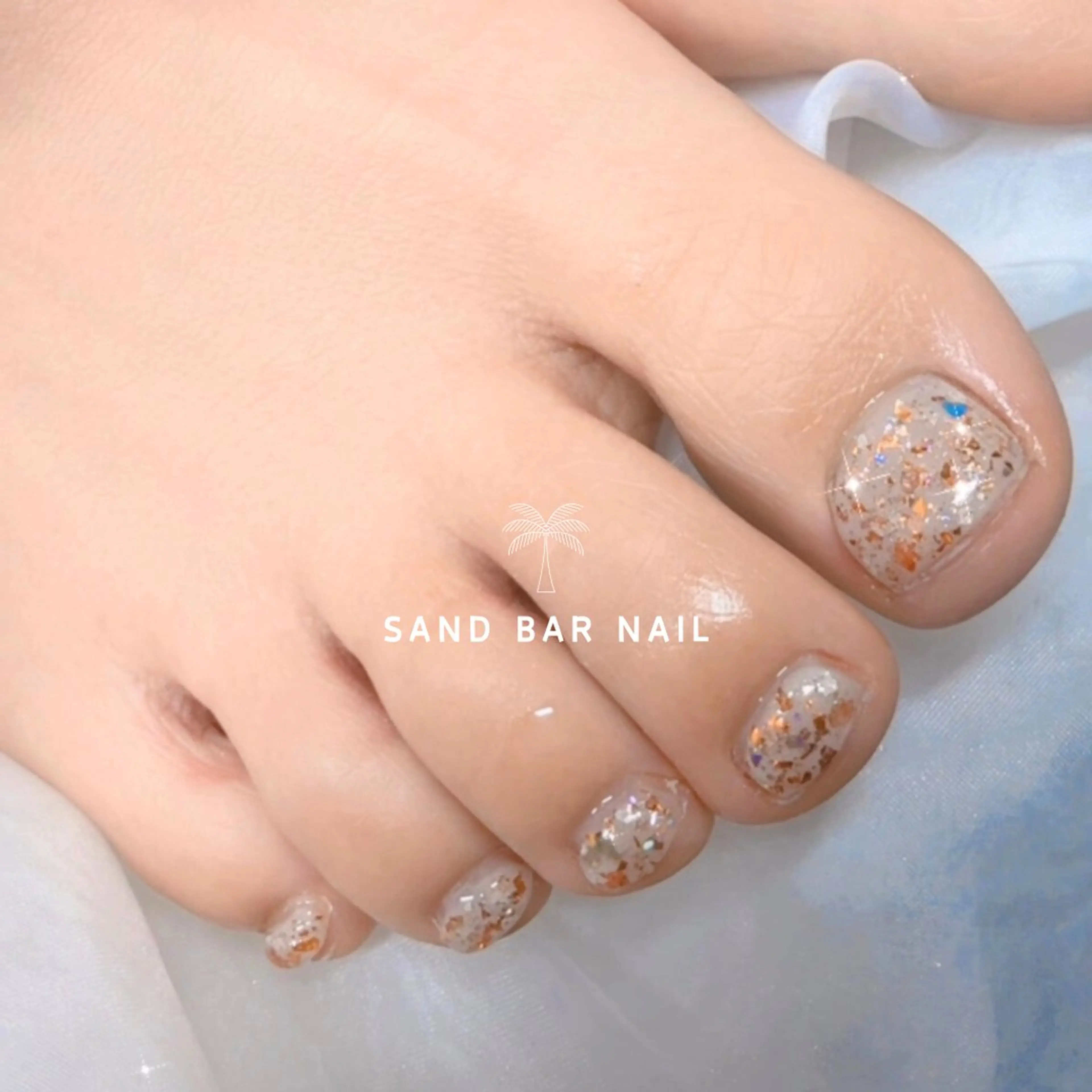 ネイル ラメ(グリッター) ワンカラーネイル SAND BAR  NAILのネイルデザイン