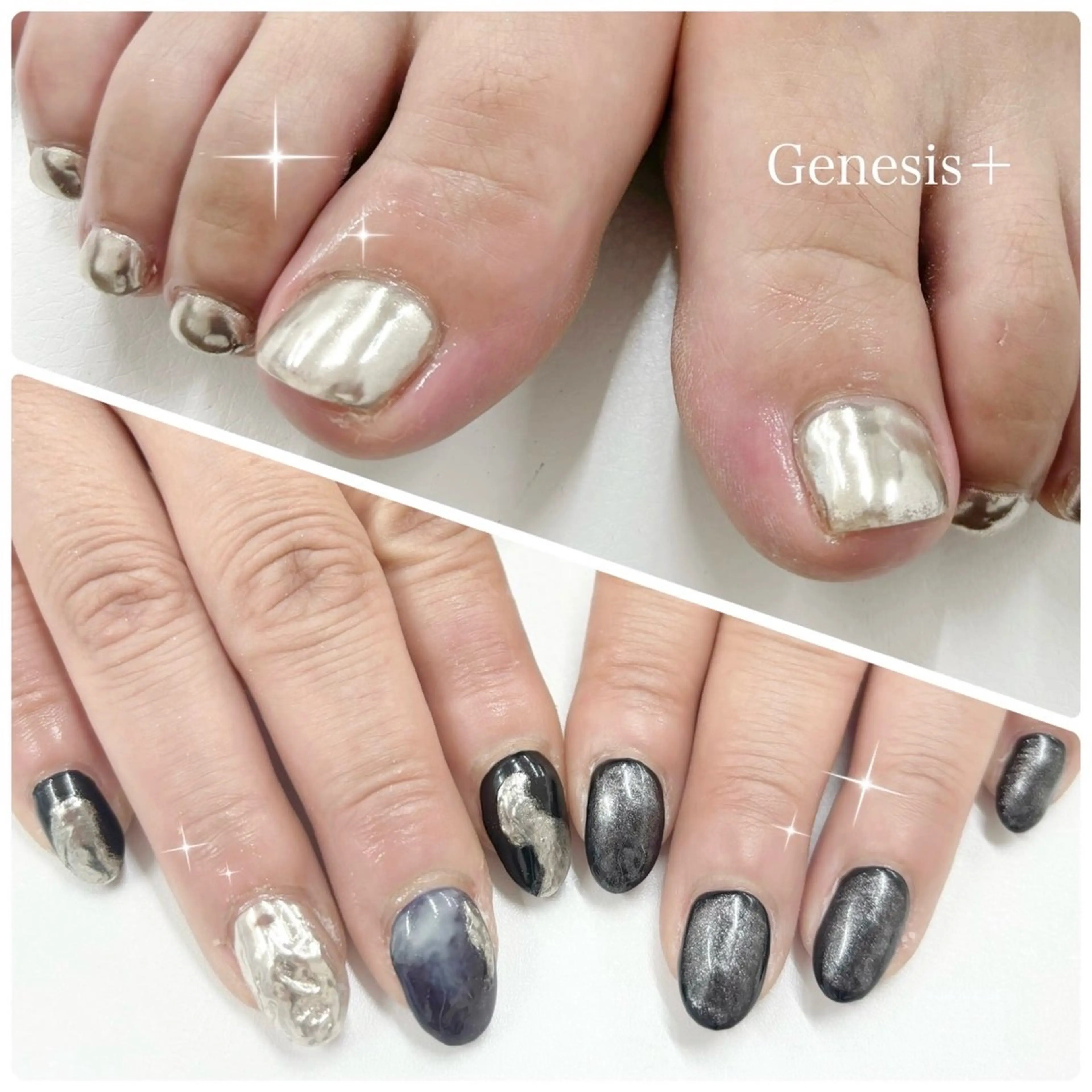ネイル フットネイル ミラーネイル 持ち込み Genesis Plus大津京店のエステ・リラクイメージ