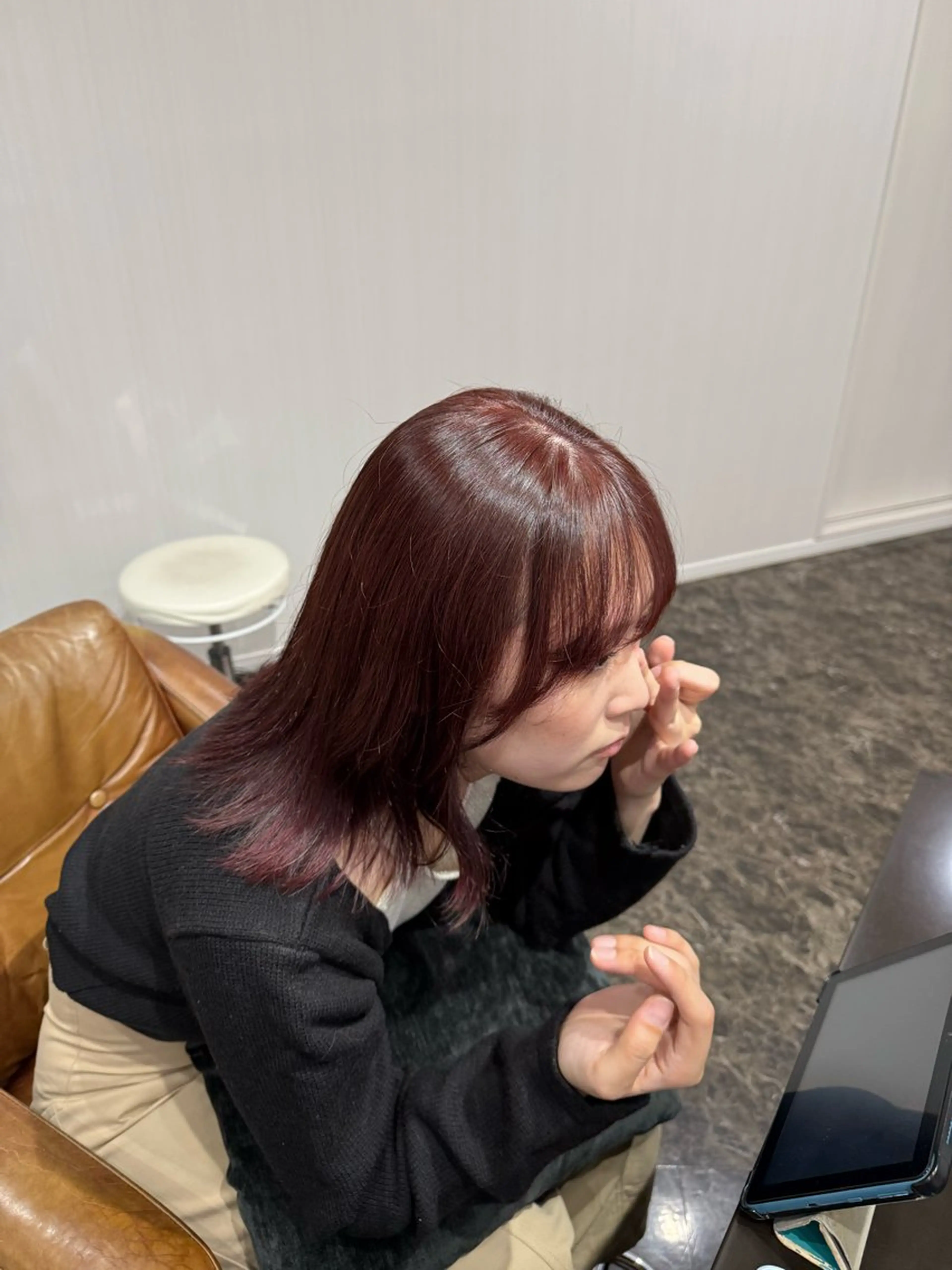 カラー 西垣 沙也加のヘアスタイル