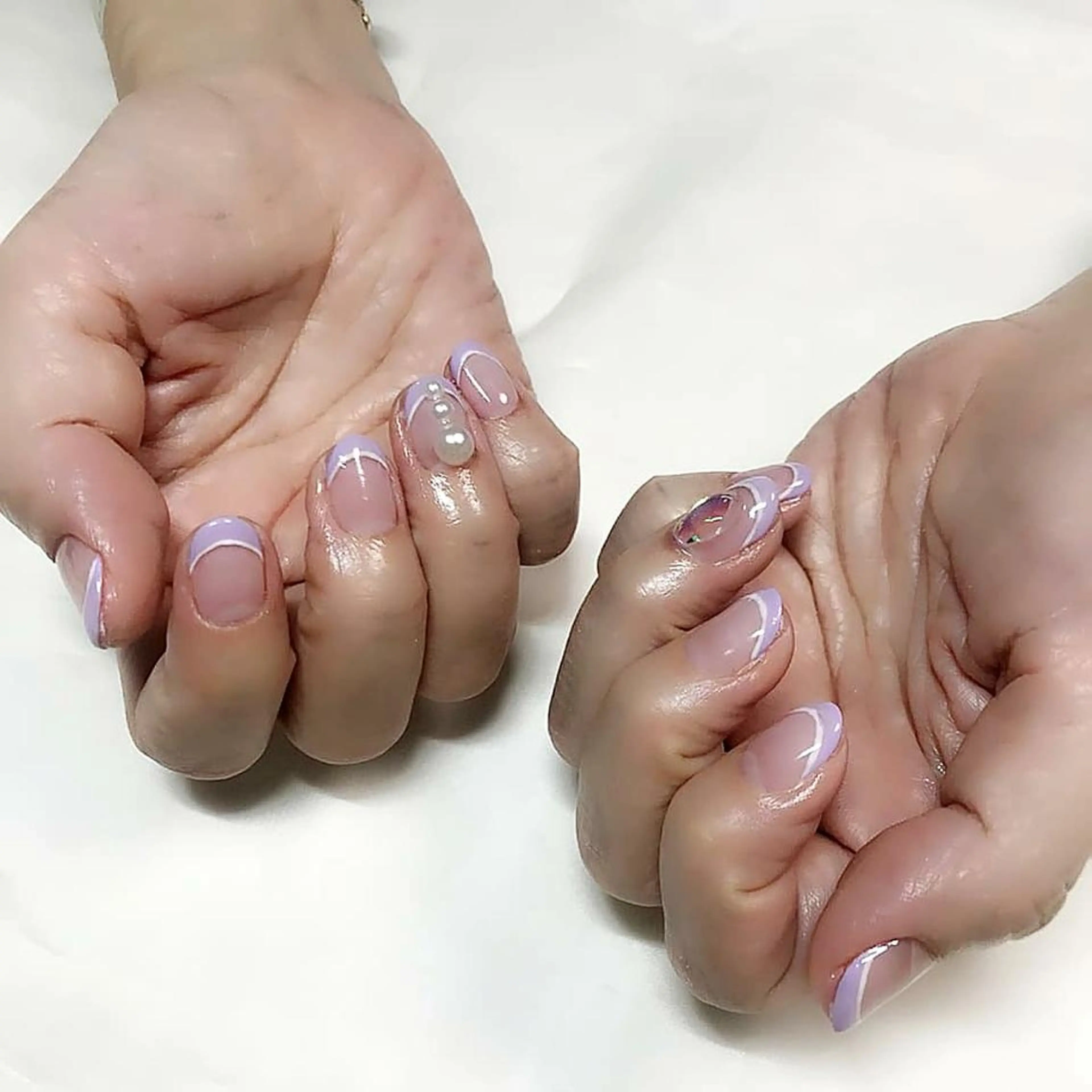 ネイル フレンチネイル ハンドネイル ハンドケア lyly.nail所属・lylynail YUUKAのネイルデザイン