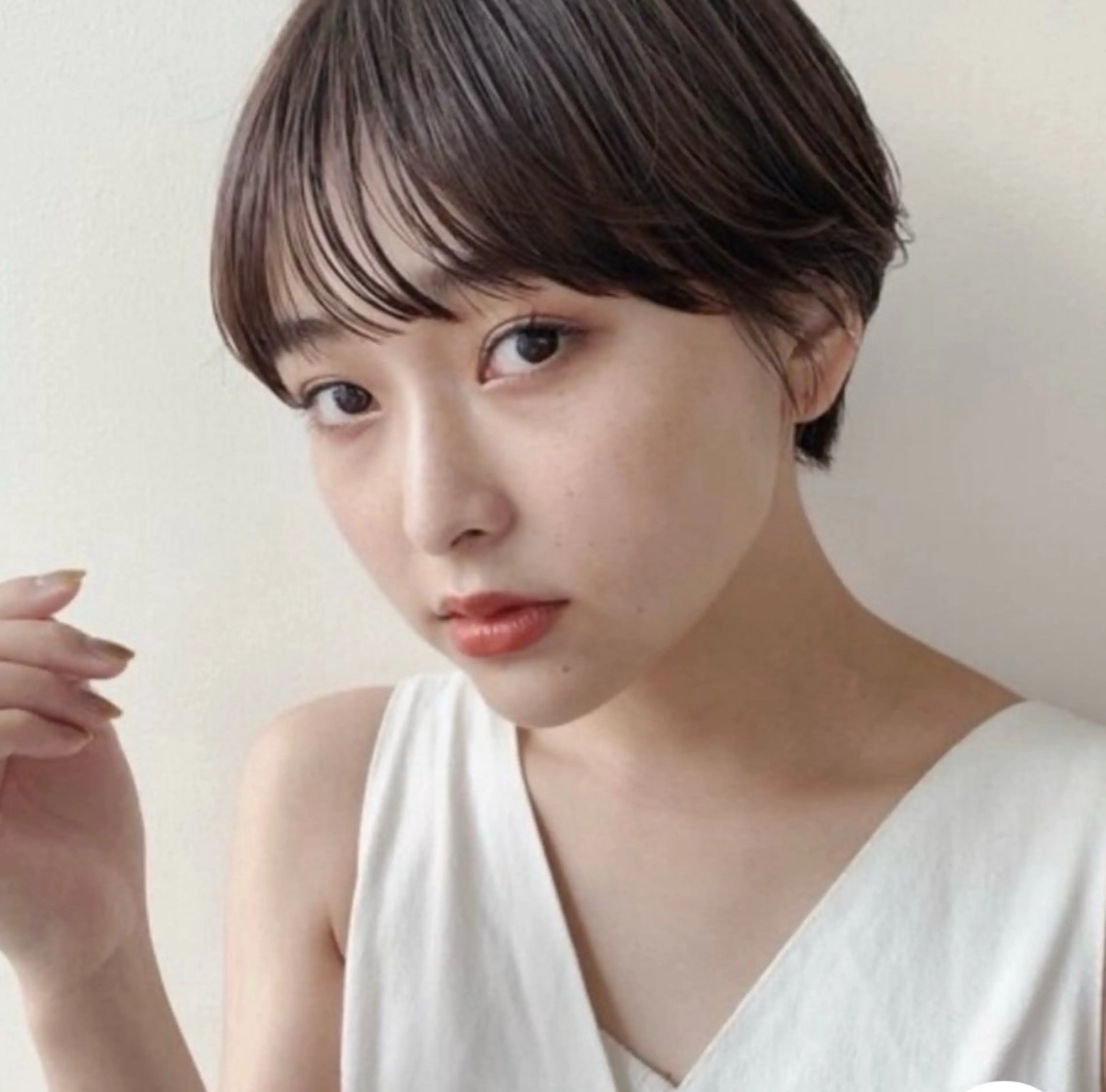 ショート ショートヘア 似合わせカット‪// 鶴我万唯華のヘアスタイル