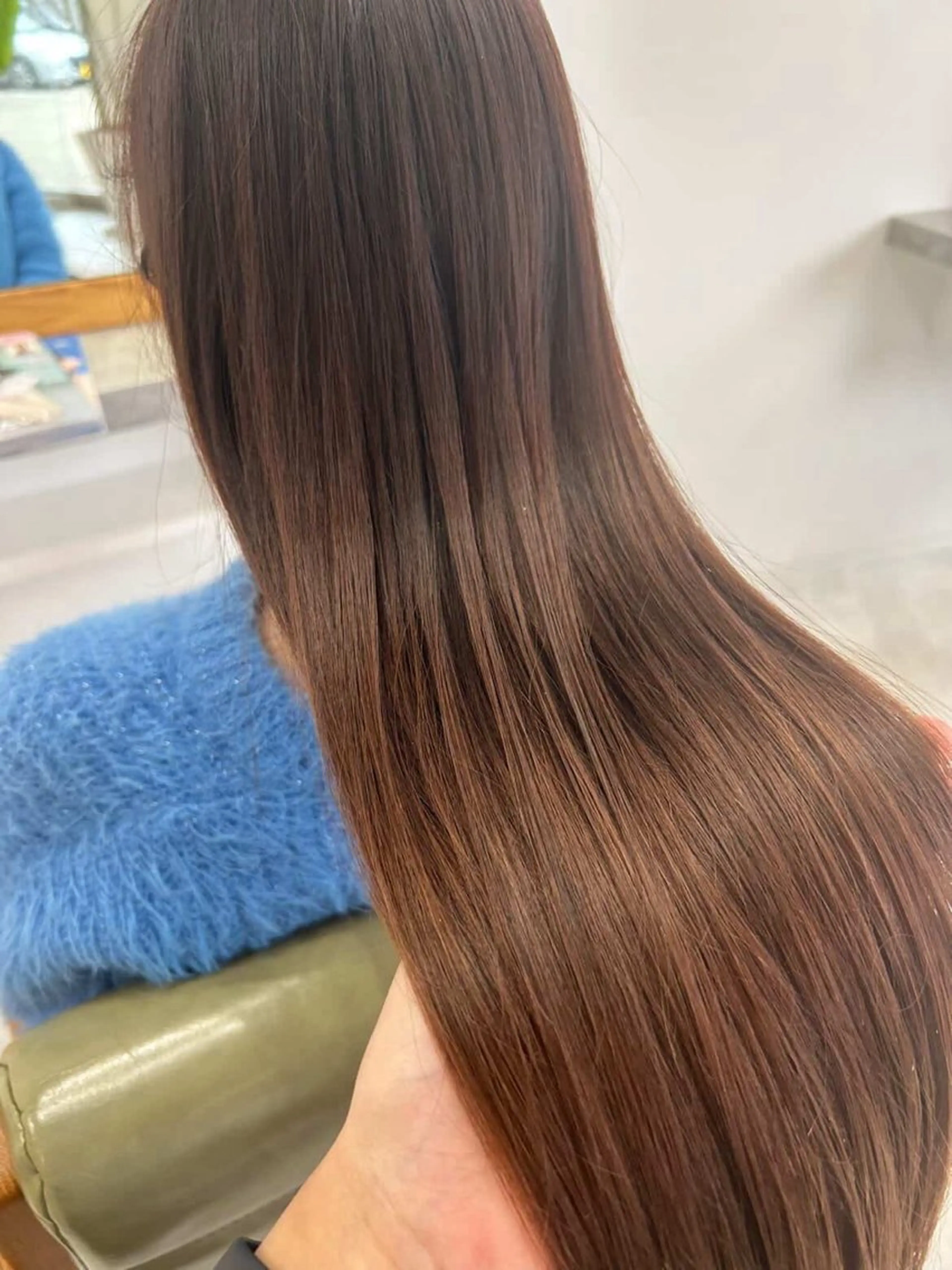 ロング カラー パーマ 縮毛矯正 カット 縮毛矯正 Blanc blanc所属・三川 啓英 / Blancblancのヘアスタイル