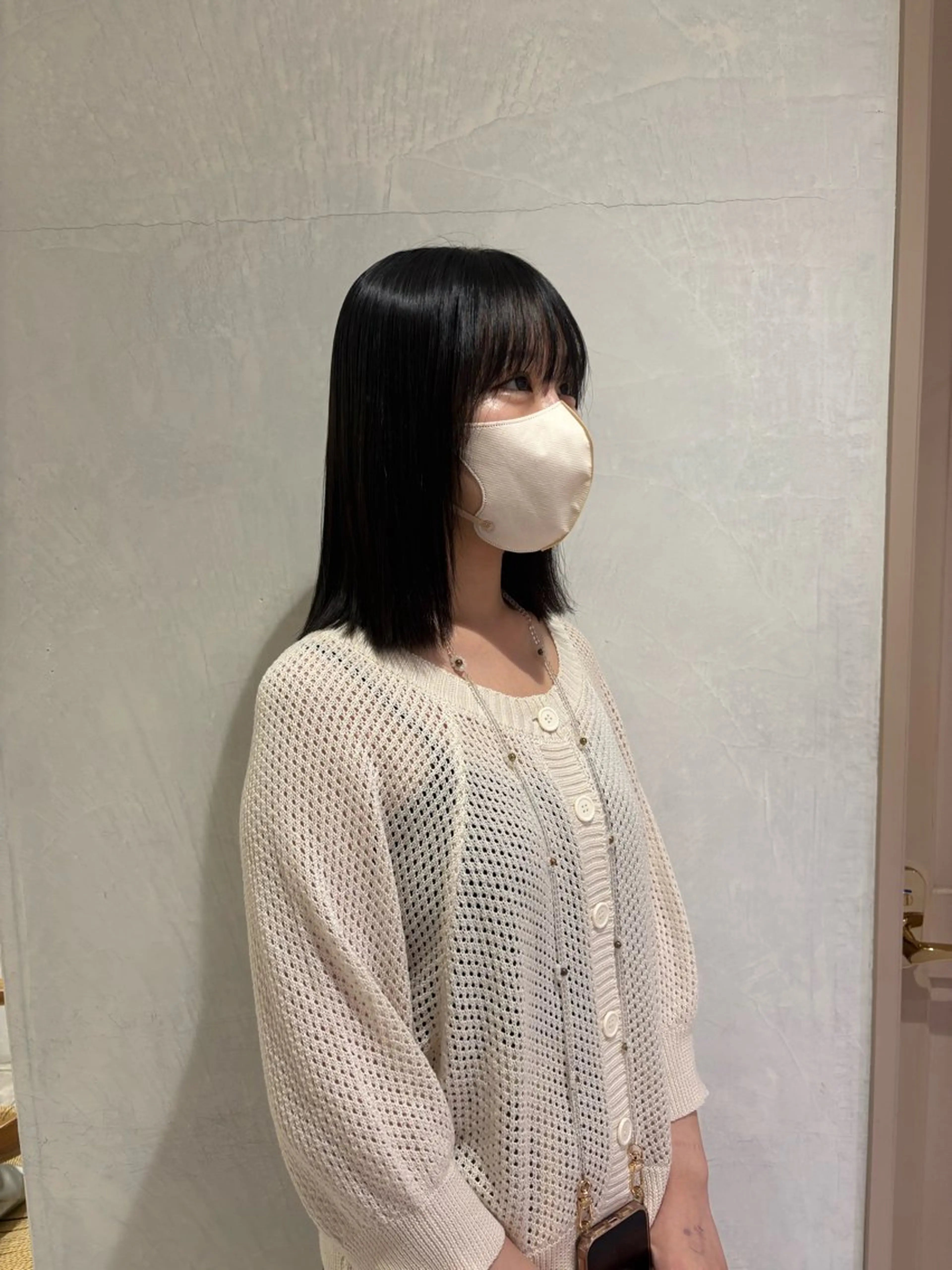 ミディアム ヘアカラー 縮毛矯正 トリートメント 小林 篤滋郎のヘアスタイル