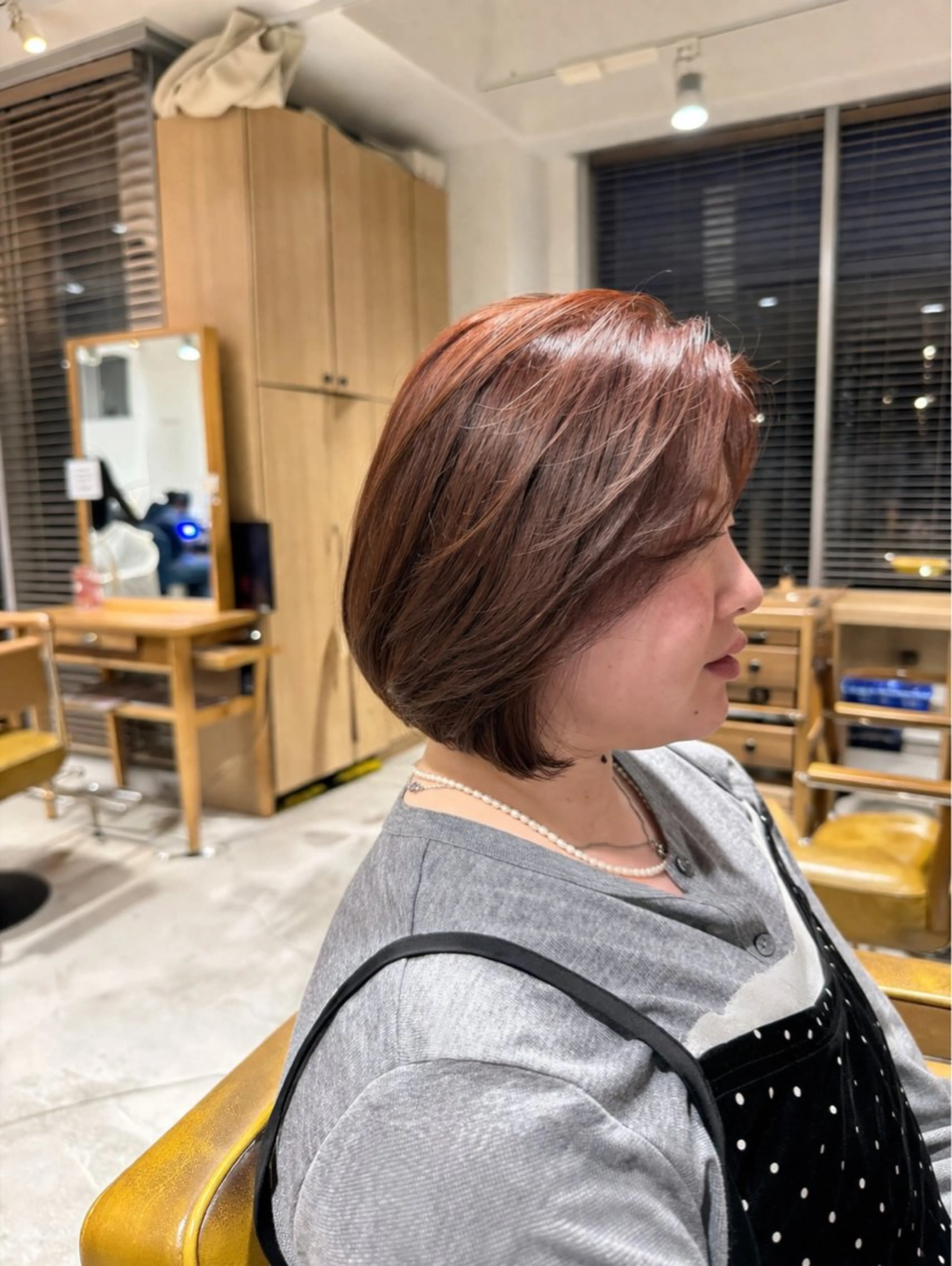 ショート カラー カット ヘアカラー トリートメント 鈴木弥月/大人ボブ× 透明感カラーのヘアスタイル