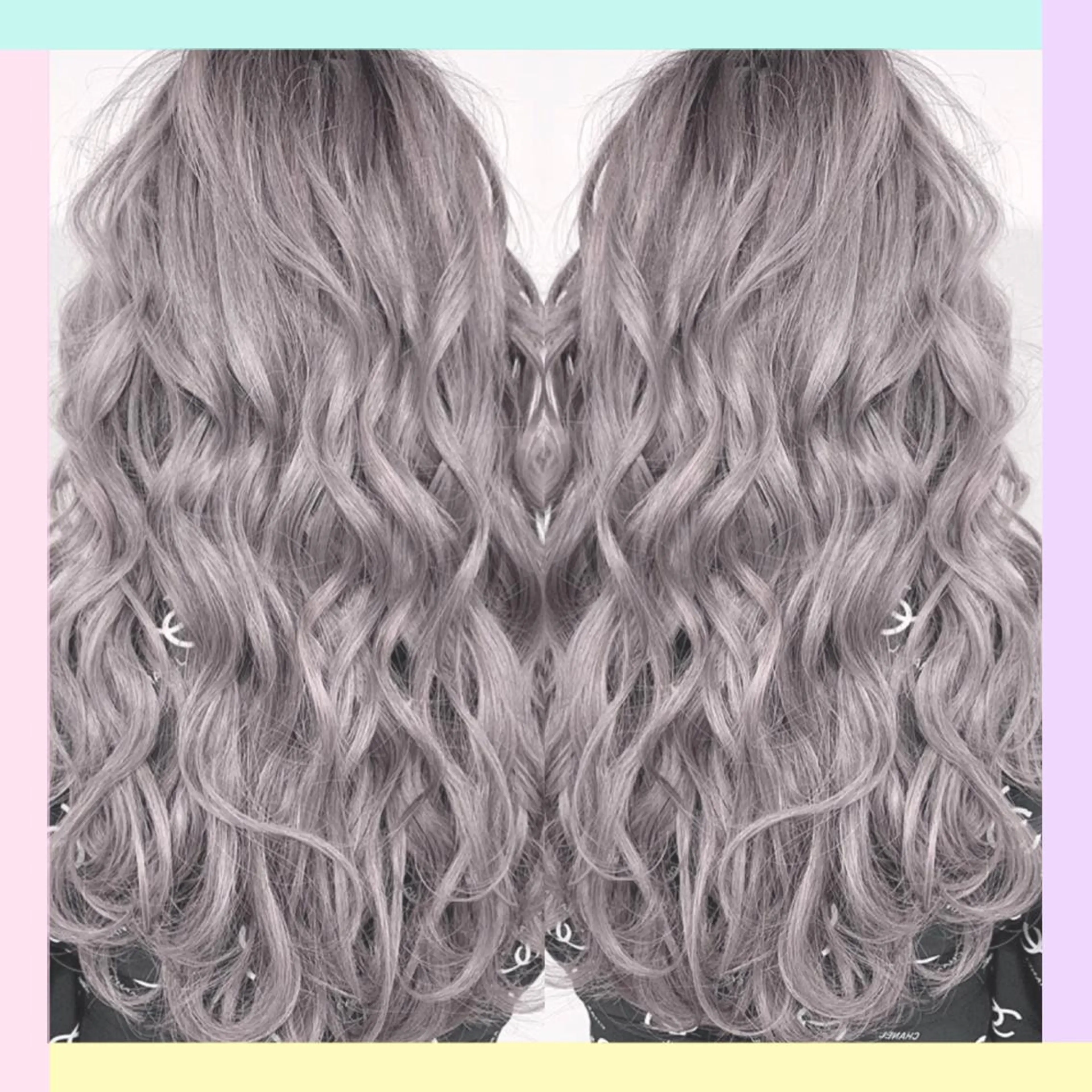 ロング カラー カット ヘアカラー トリートメント エクステ ヘアセット れん/ハイトーン /エクステ/韓国風のヘアスタイル