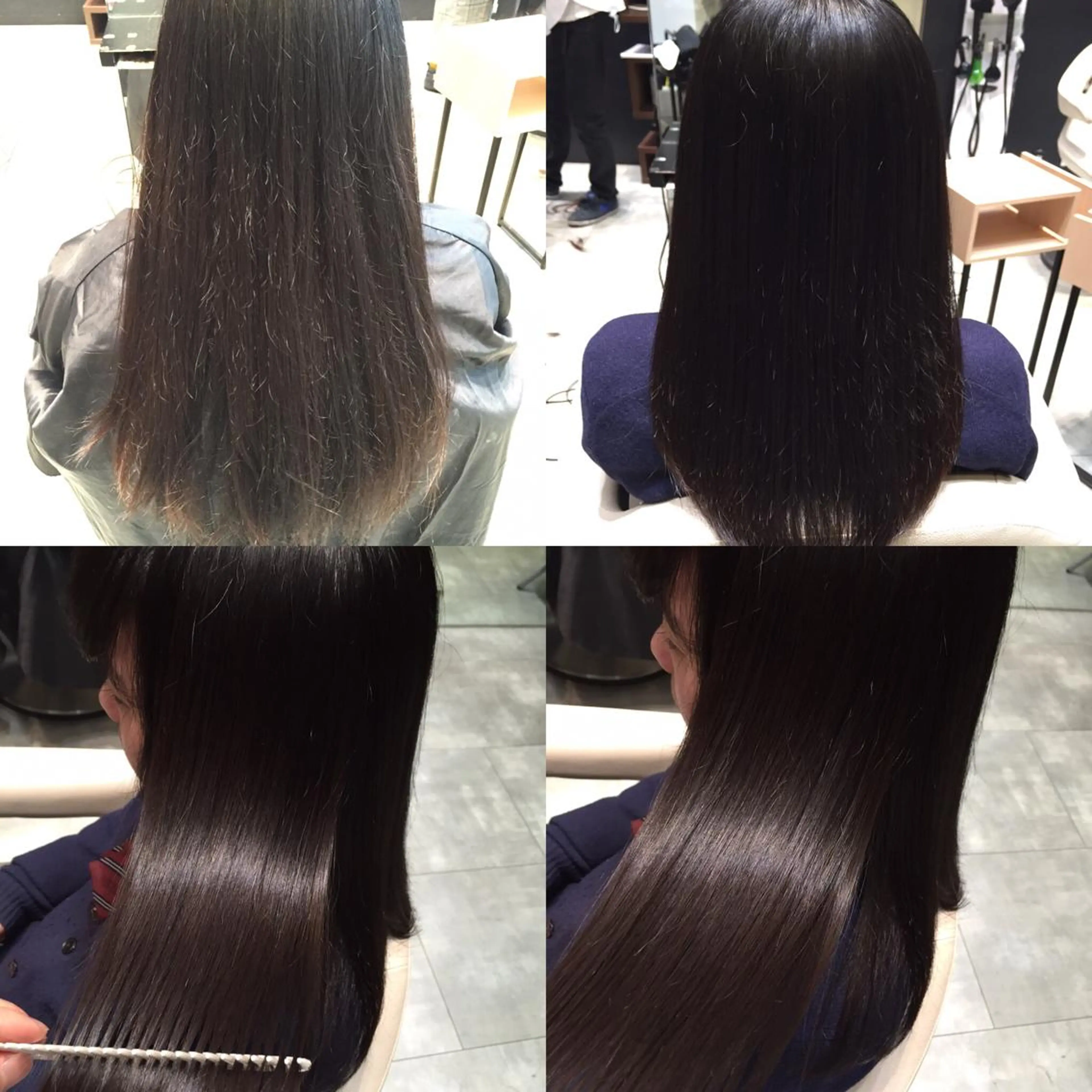 ミディアム セミロング ロング カラー ブラウンカラー ダークブラウン Re:ta KANZOのヘアスタイル