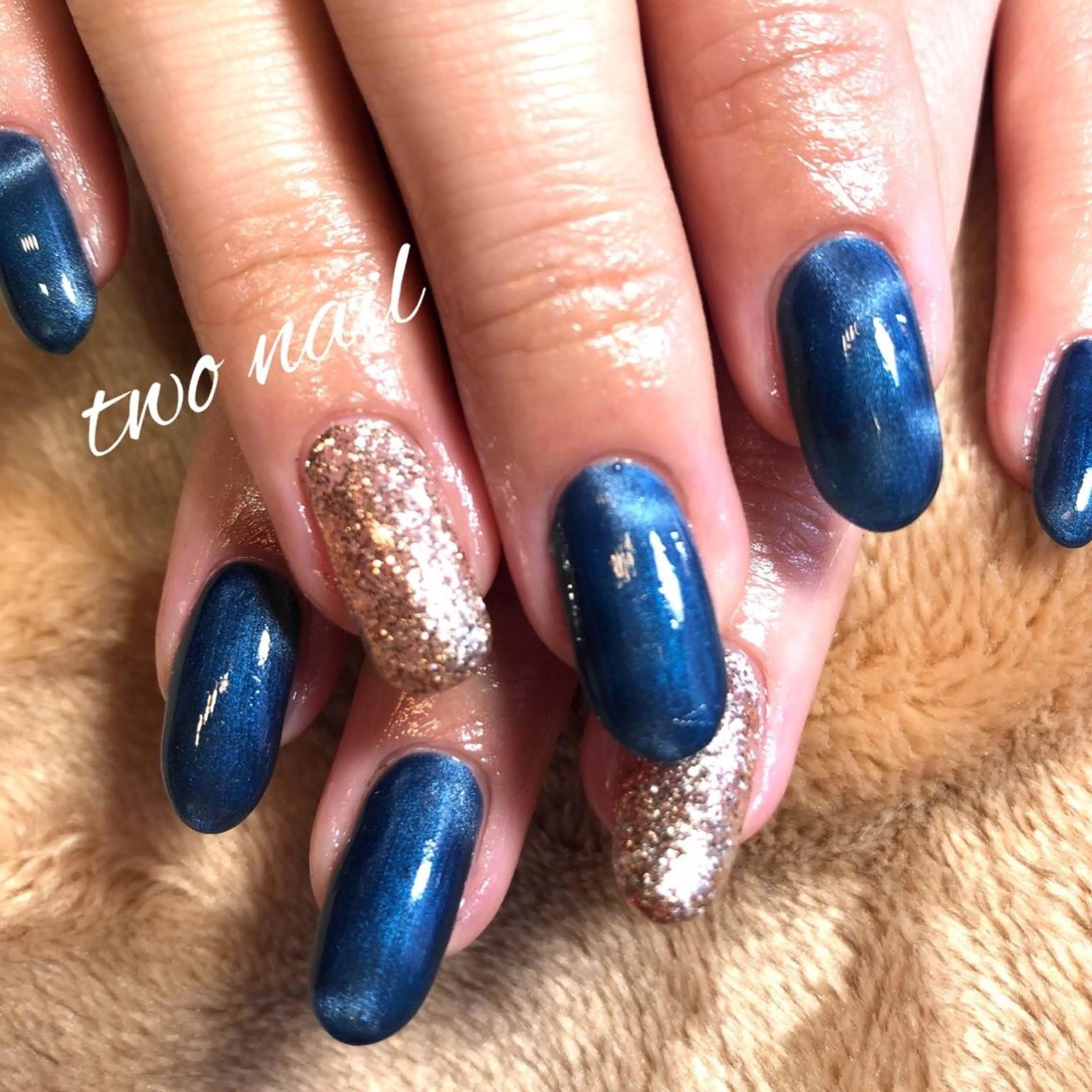 ネイル マグネットネイル ハンドネイル two nailのネイルデザイン