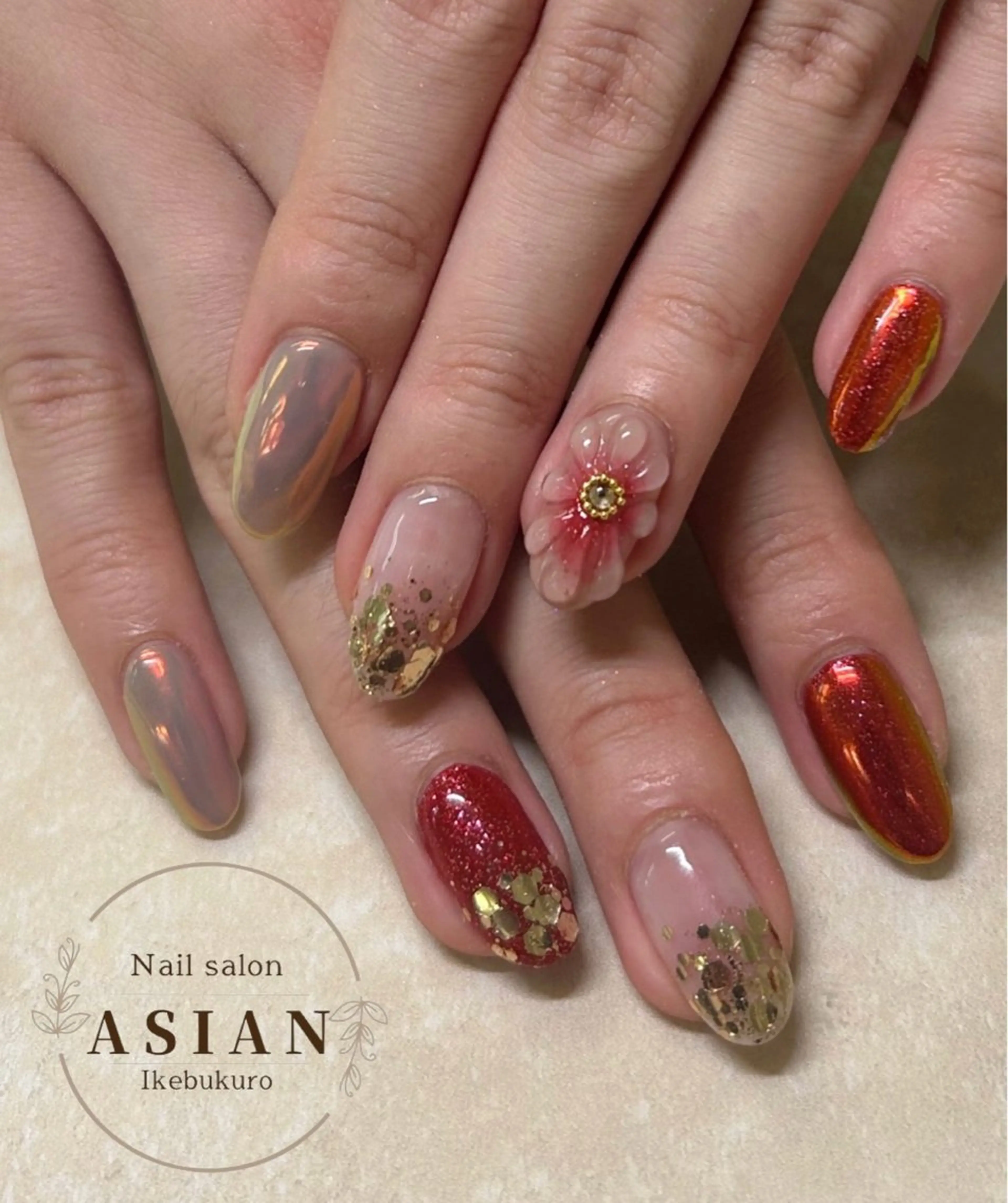 ネイル Nail&Hair Salon Asian 池袋店所属・U. azusa🪷のネイルデザイン