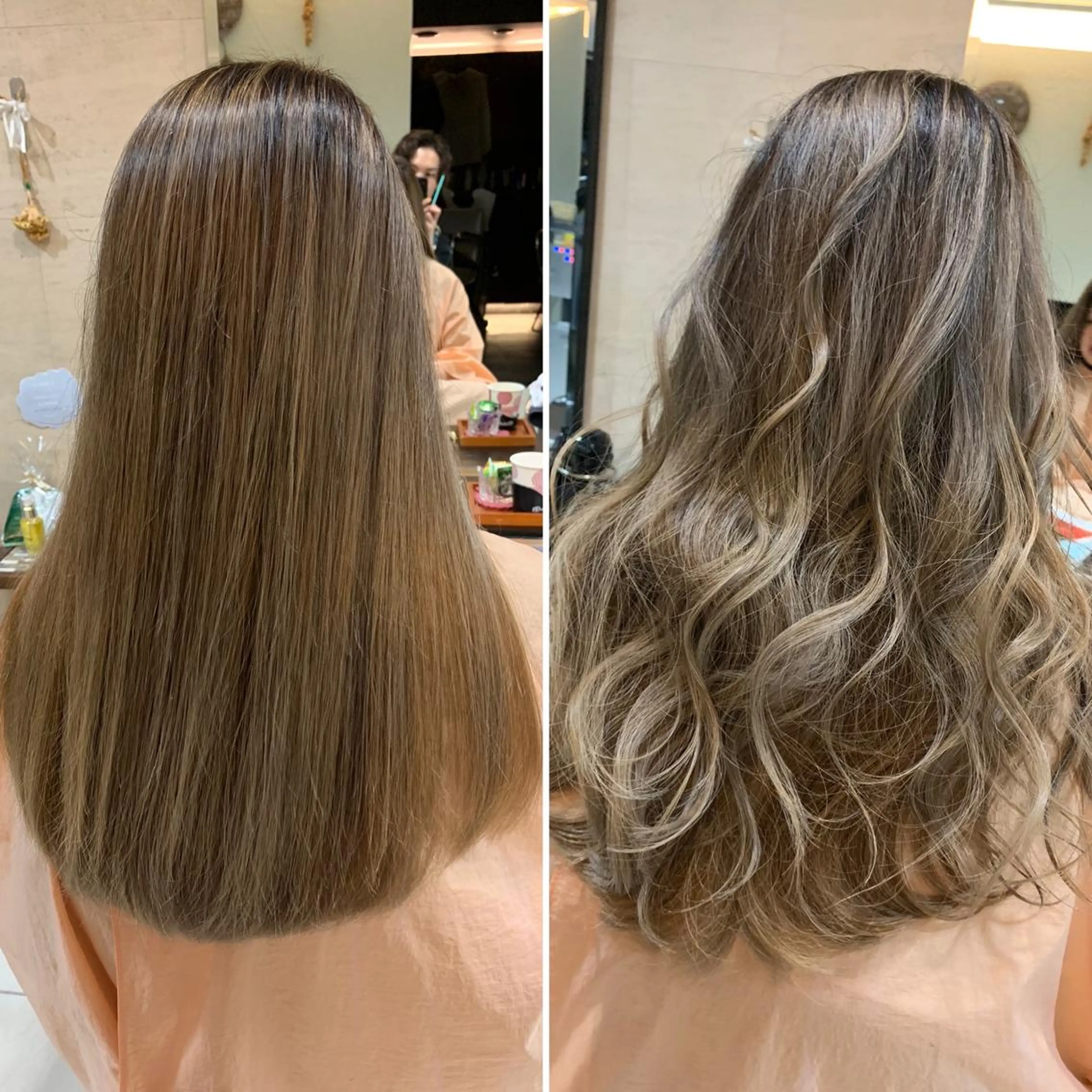 ロング レイヤーカット ヘアカラー トリートメント 🇺🇸ハイライト特 化美容師🇺🇸漆沢のヘアスタイル