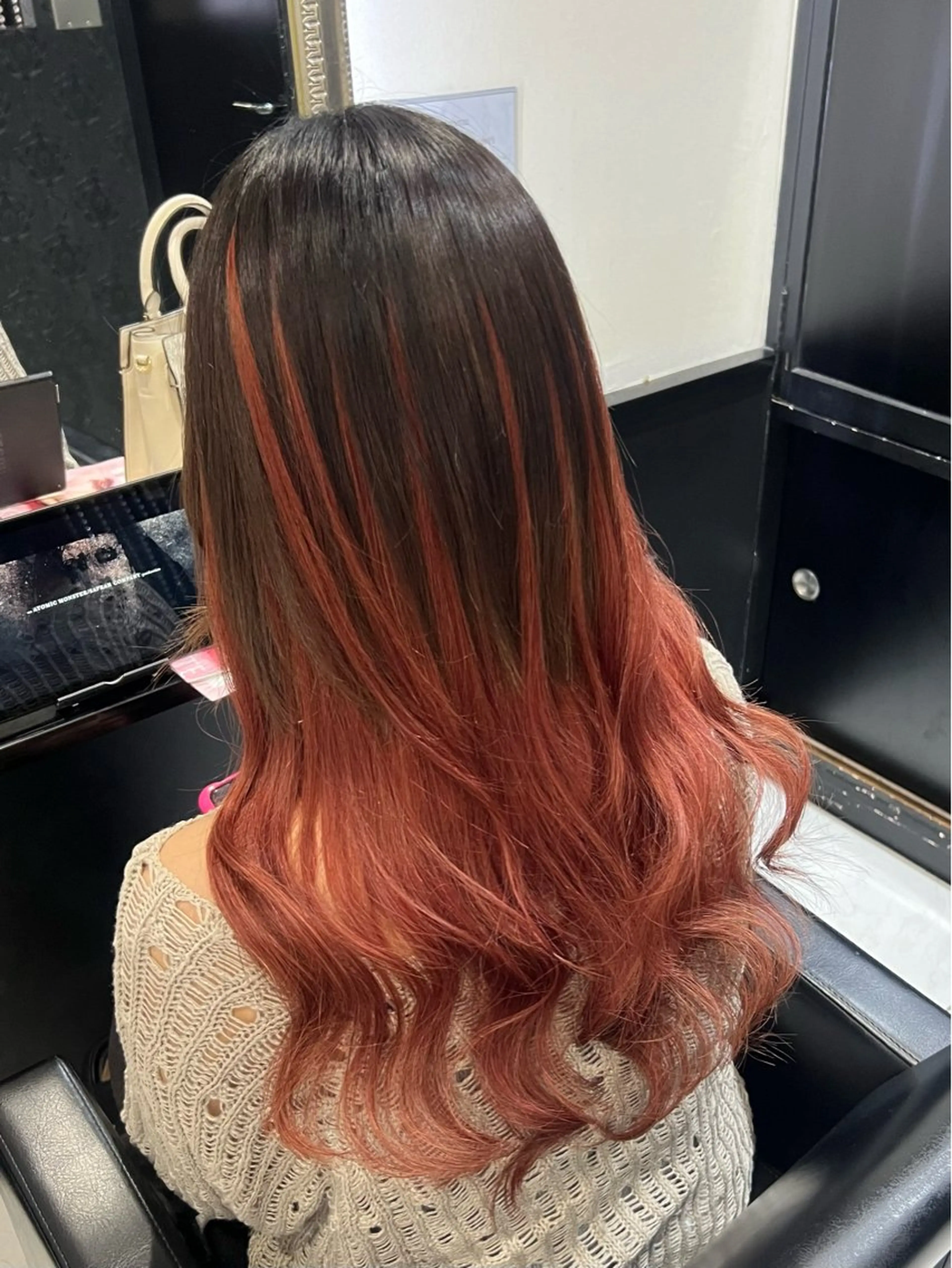 ロング プルエクステ エクステ レイヤーカット ヘアカラー トリートメント エクステ YUDU🍊 germe/ジェルムのヘアスタイル