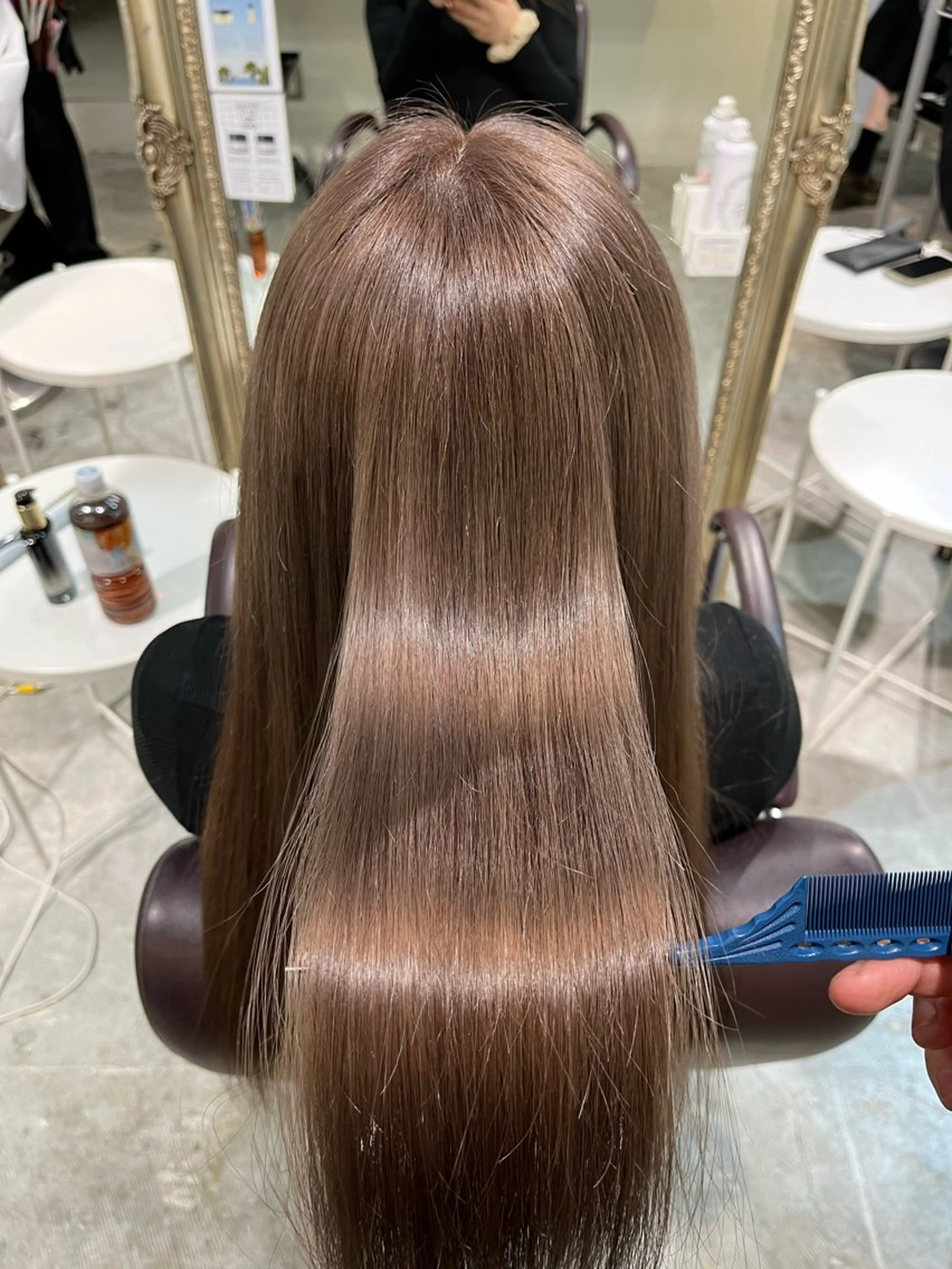 ロング カラー フェザーパーマ🌙 毛流れ yuzukiのヘアスタイル