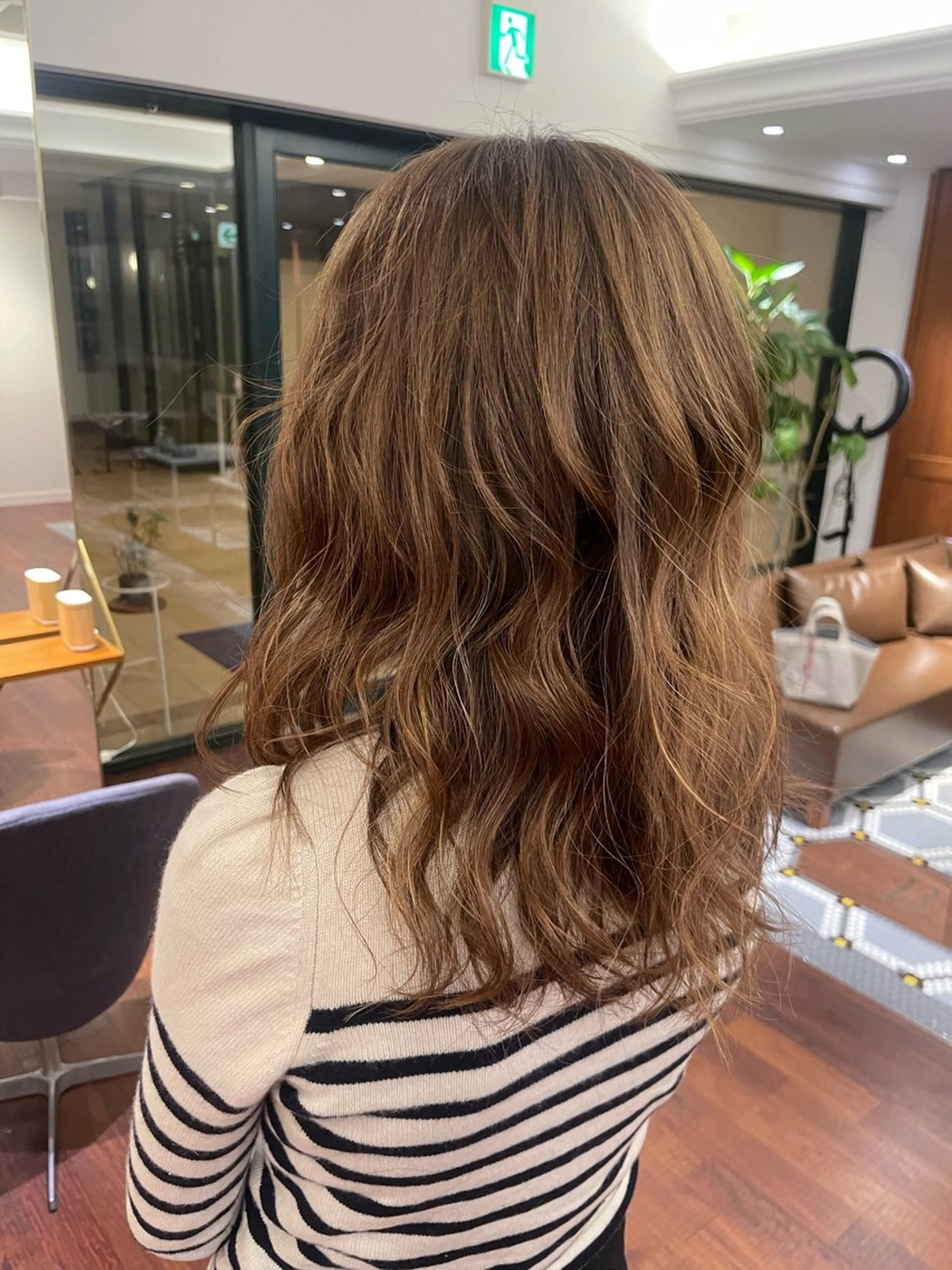 セミロング カラー ハイライトカラー ハイライト パーマ BEAUTRIUM所属・大前斗夢(リクエスト にて予約下さい)のヘアスタイル