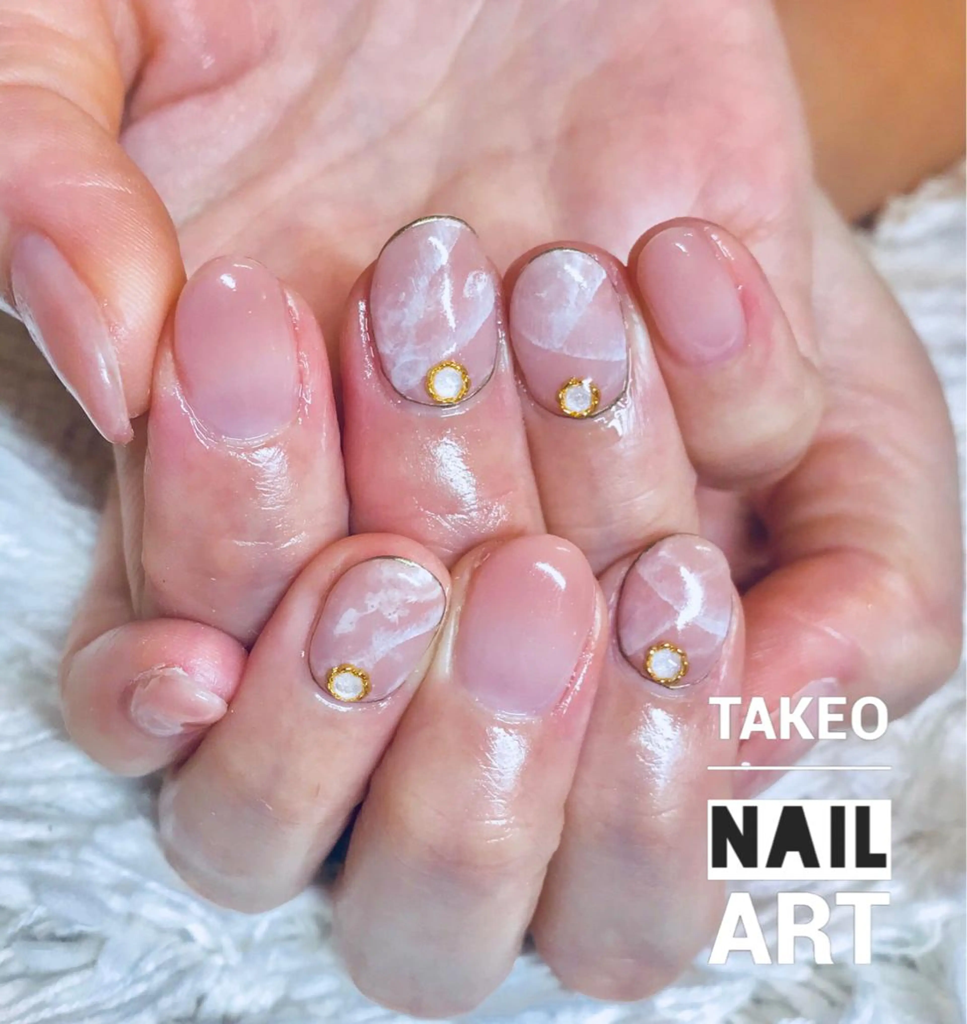 ショート ネイル クリアネイル ハンドネイル ハンドケア nail&eye Aoのマツエク・マツパデザイン