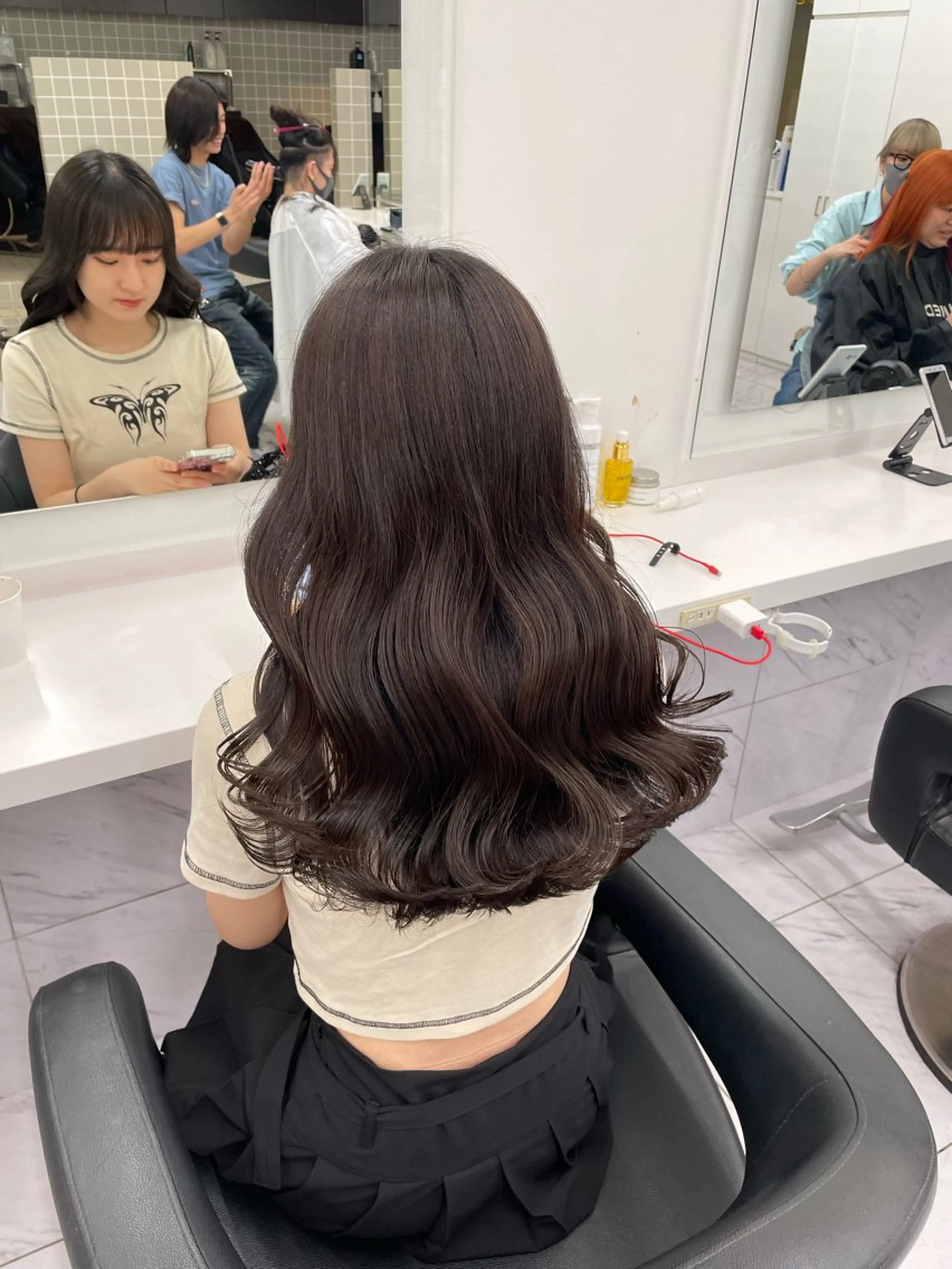 ロング カラー ヘアアレンジ ヘアカラー トリートメント ヘアセット 💗横浜美容室 💗HARUNAのヘアスタイル