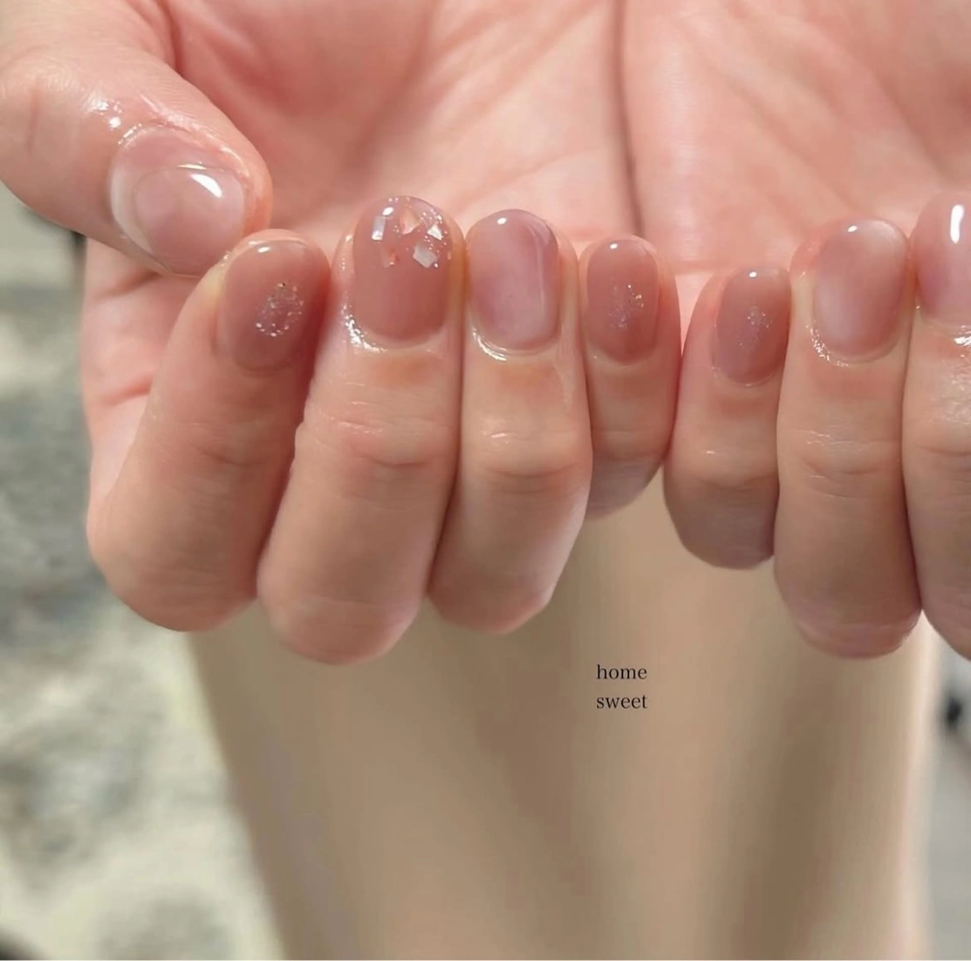 ショート ショートネイル. Home sweetのネイルデザイン