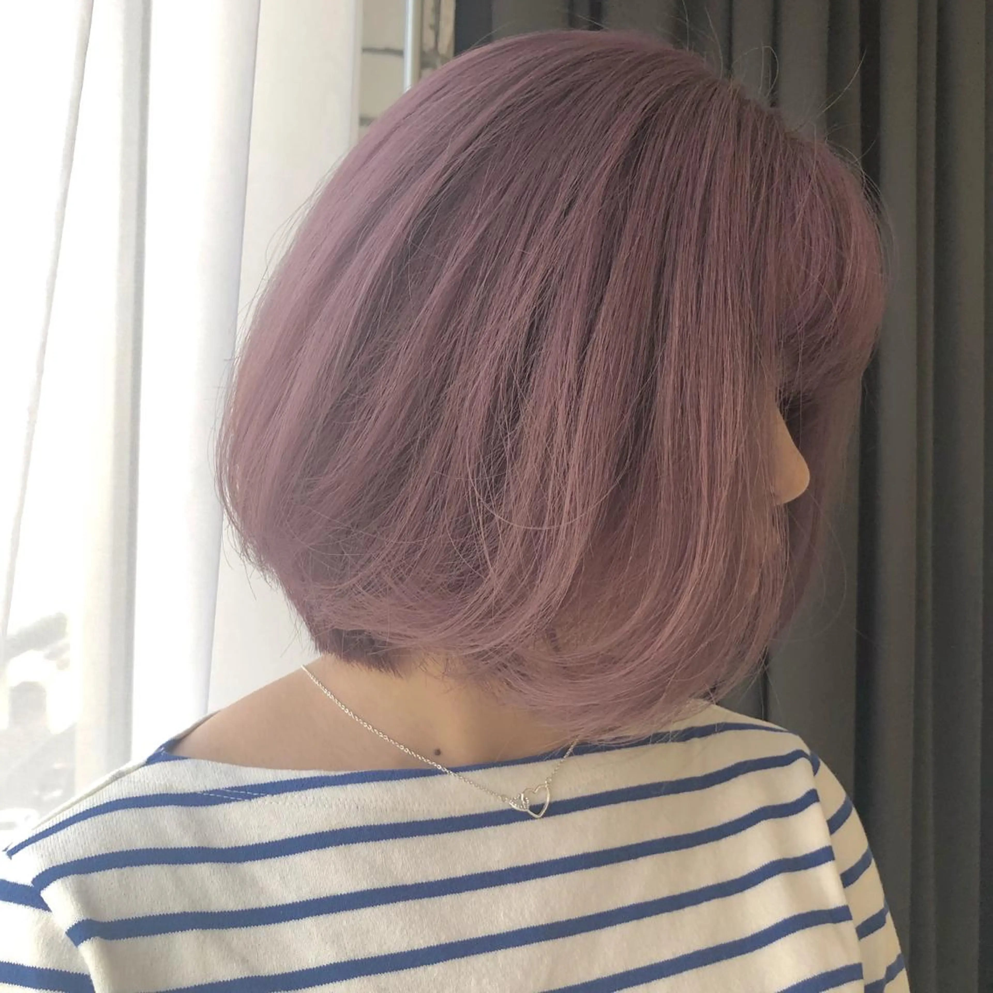 ミディアム カラー ピンクカラー ピンクパープル パープルカラー ORIKA 美容室のヘアスタイル