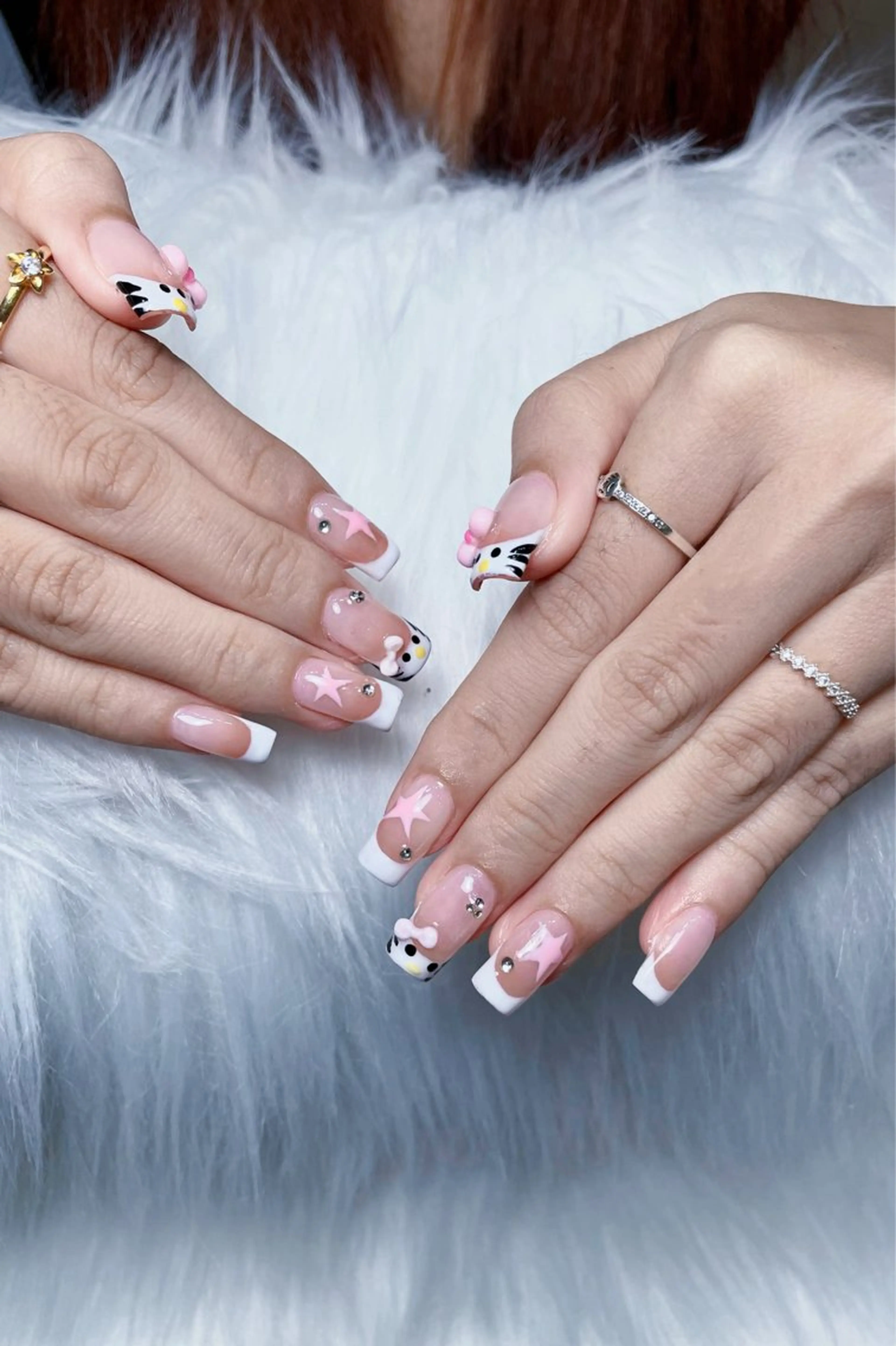 ネイル アートネイル 長さ出し ジェルネイル マグネットネイル ニュアンスネイル Kanao_ CloudyChanのネイルデザイン