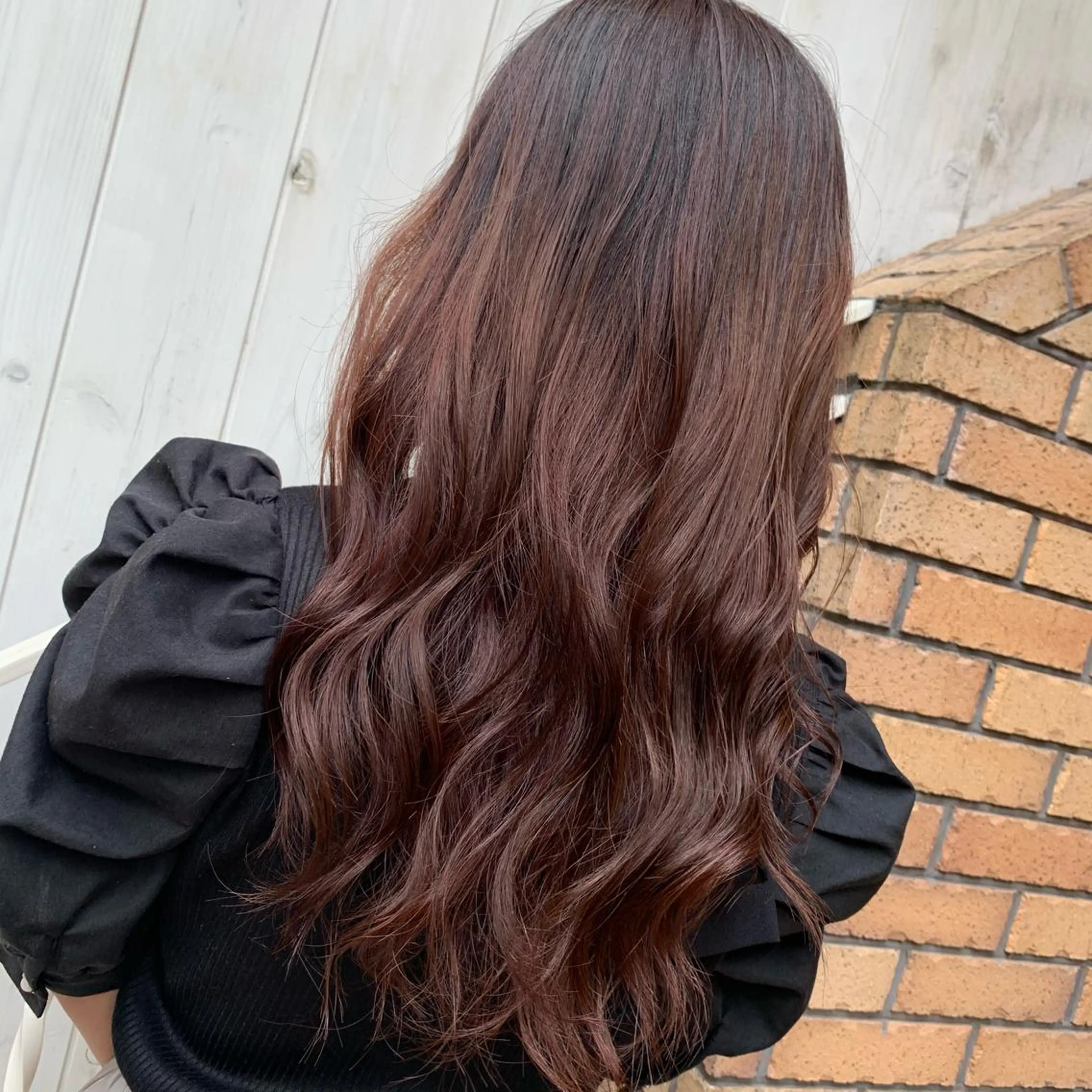 セミロング 韓国ヘア×ハイトーン AYA💫のヘアスタイル