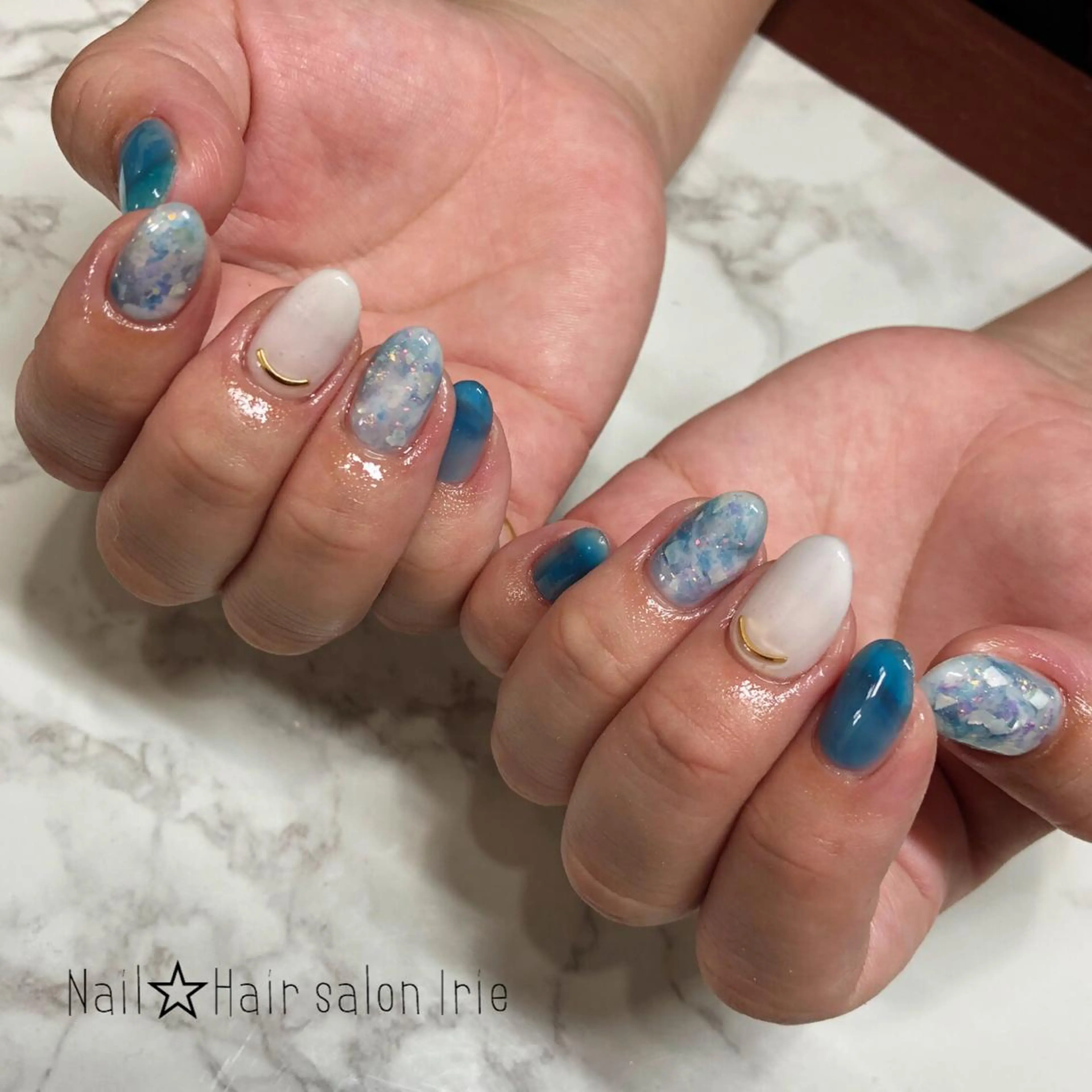 ネイル 持ち込み Hair salon Irie所属・與儀 知佳のネイルデザイン