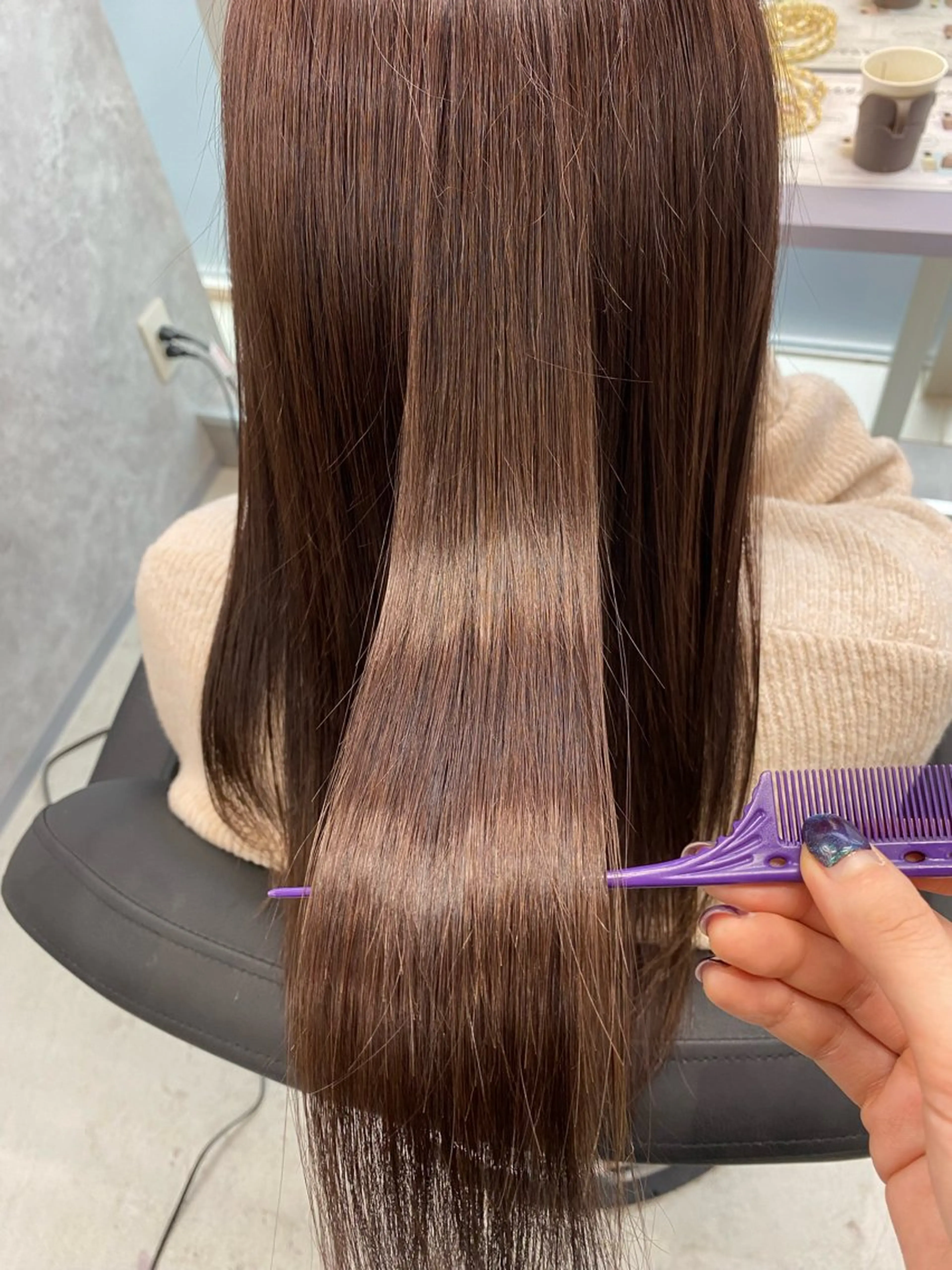 セミロング カラー ブラウンカラー Forest. kanako🕊️のヘアスタイル