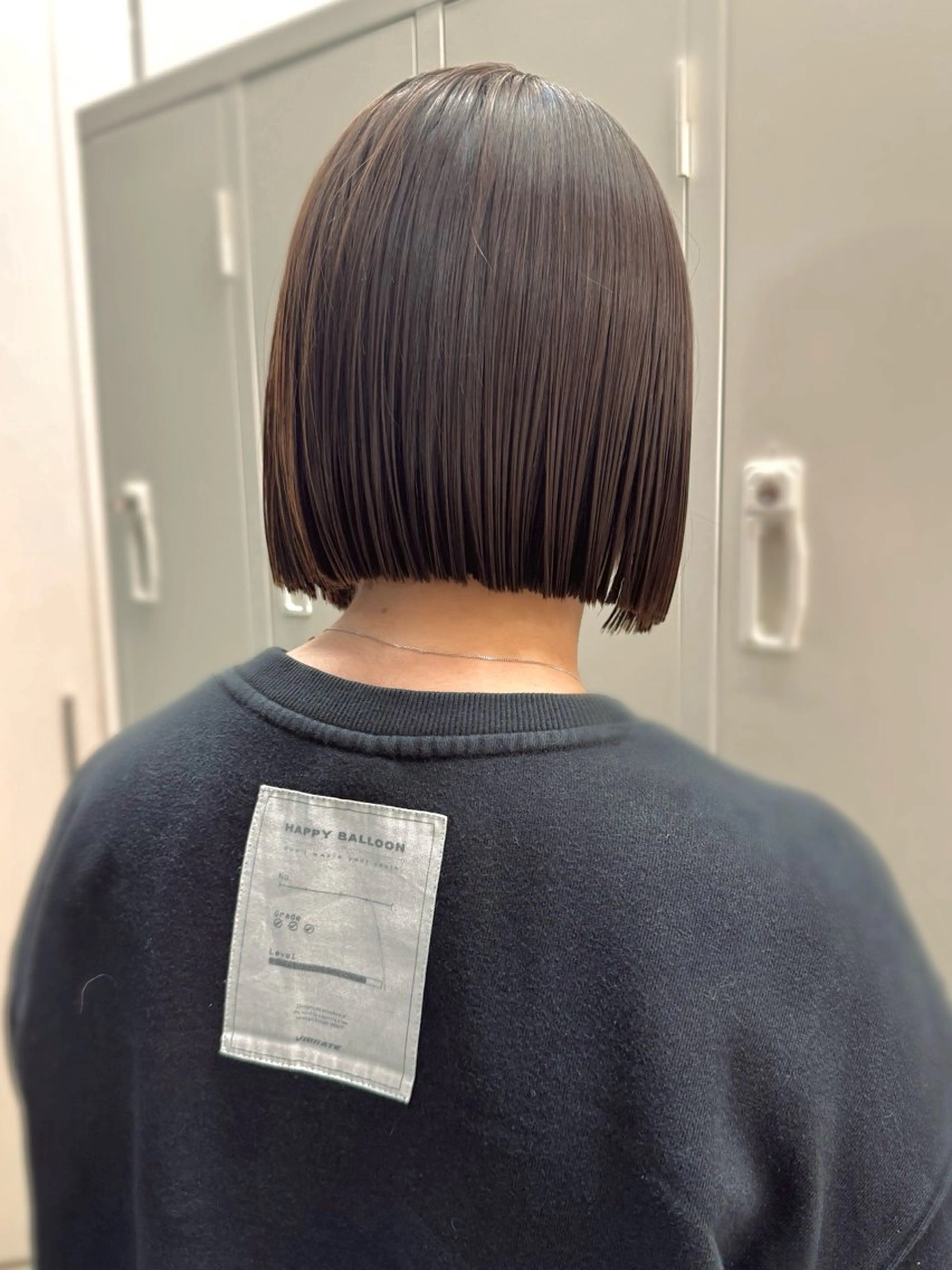 ミディアム ボブ カット 縮毛矯正 トリートメント mee.表参道所属・ボブ/ショート /パーマ/shinのヘアスタイル