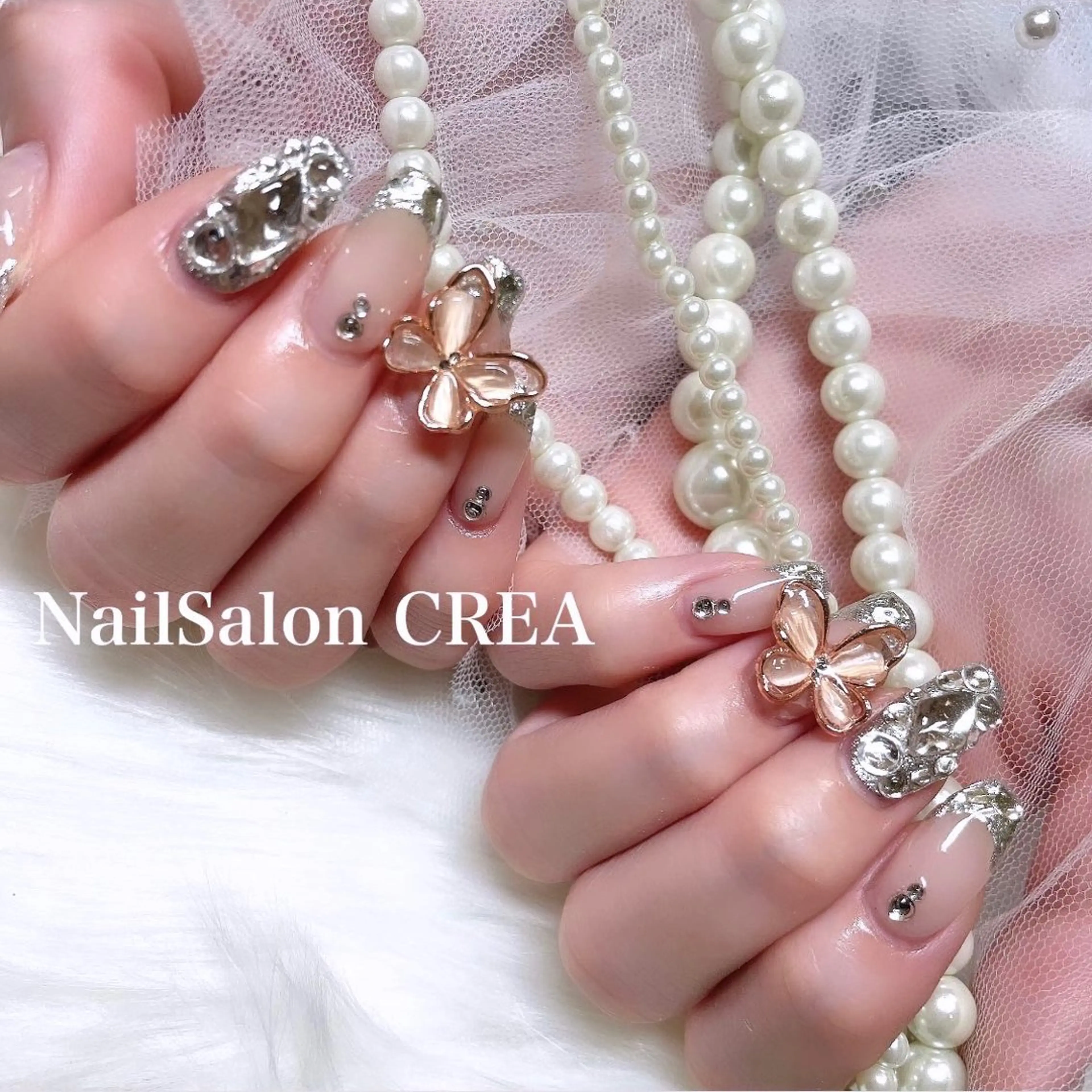 ネイル 成人式 ハンドネイル NailSalon CREAのネイルデザイン