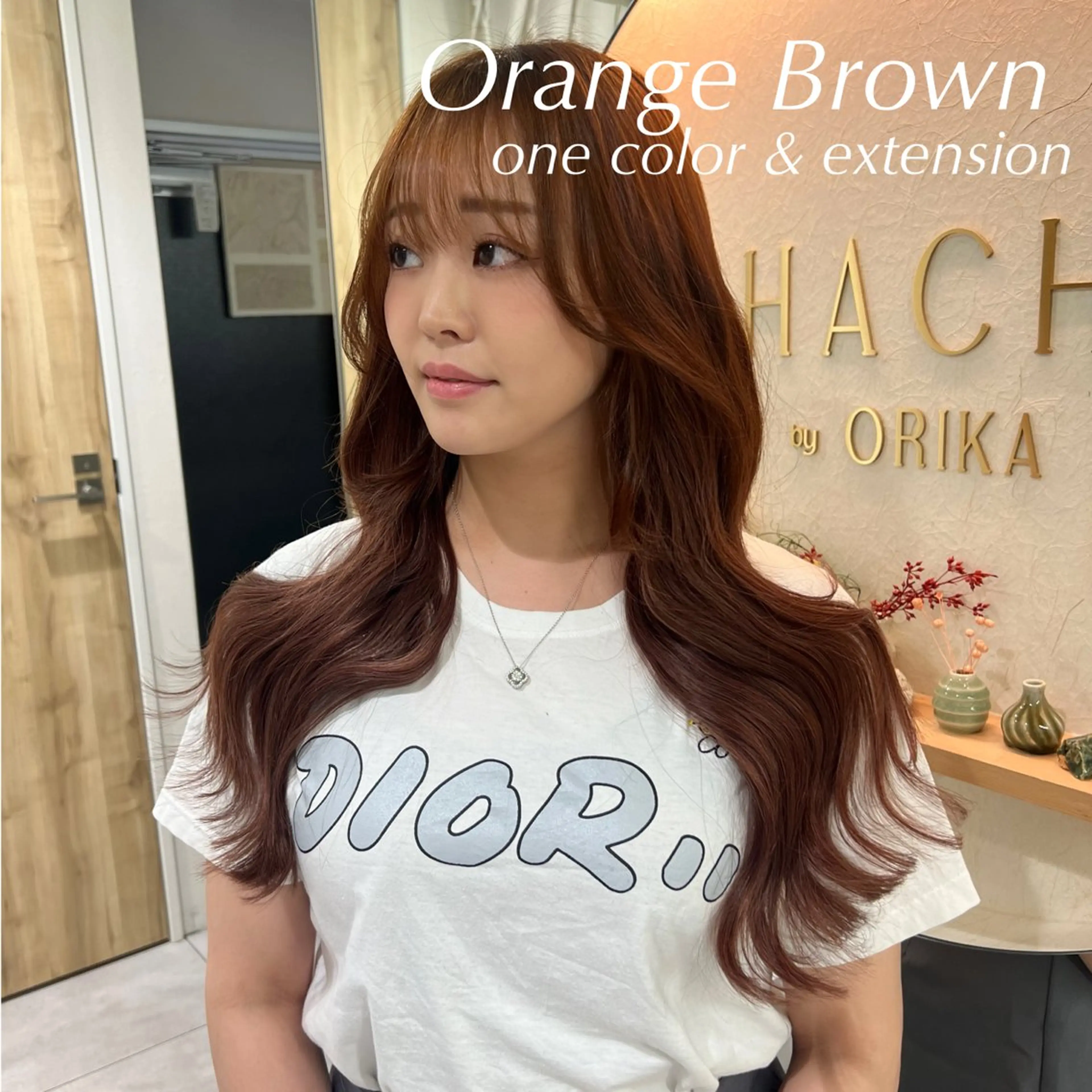 ロング カラー エクステ 韓国透明感カラー 🫧SHIHO🫧のヘアスタイル