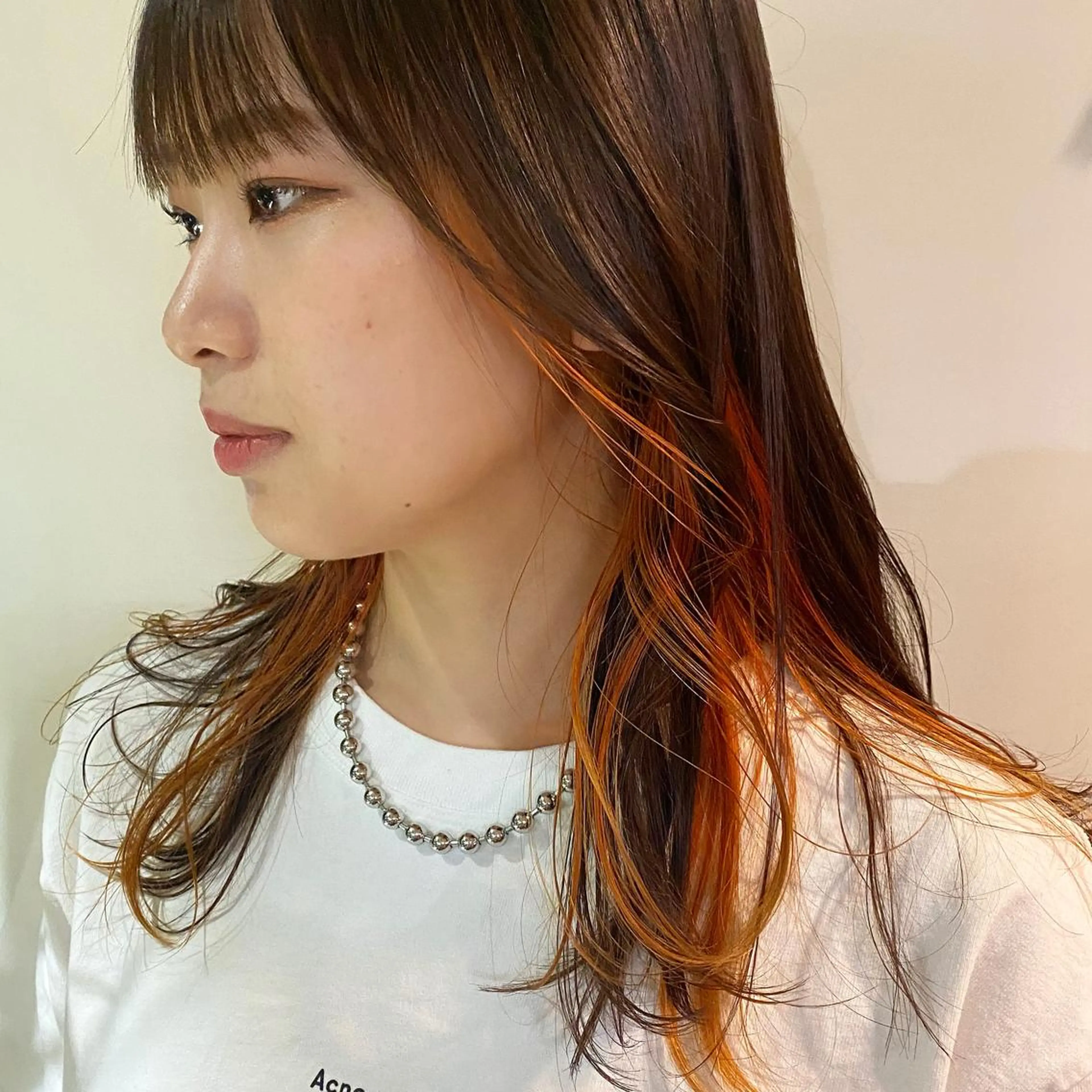 ミディアム カラー ヘアアレンジ ブリーチ GIVET (ジヴェ)所属・撮影モデル募集 🦋soemikaのヘアスタイル