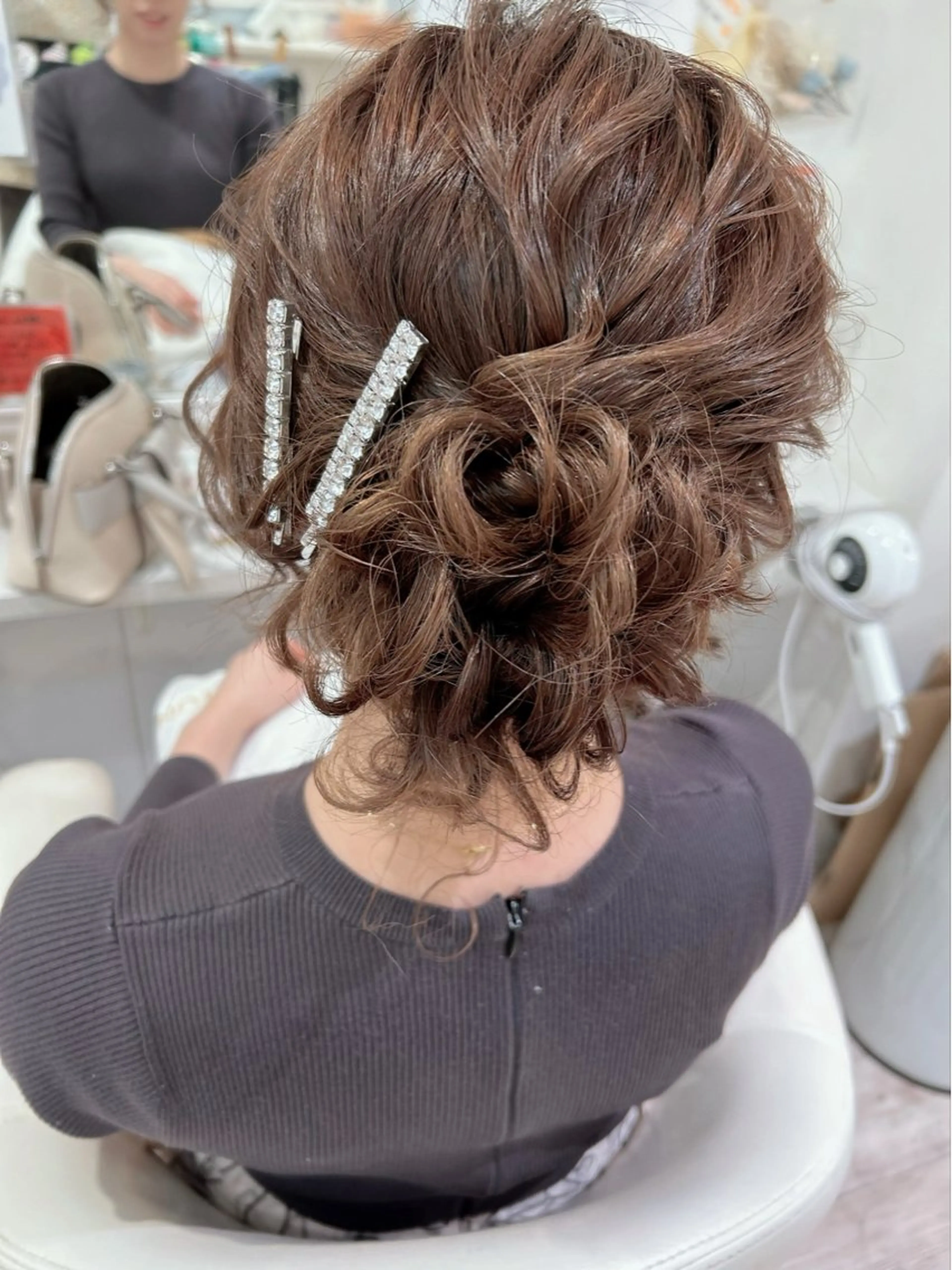 ミディアム ヘアアレンジ セットサロン      ラフテル所属・大阪/ヘアアレンジ /似合わせset💐のヘアスタイル