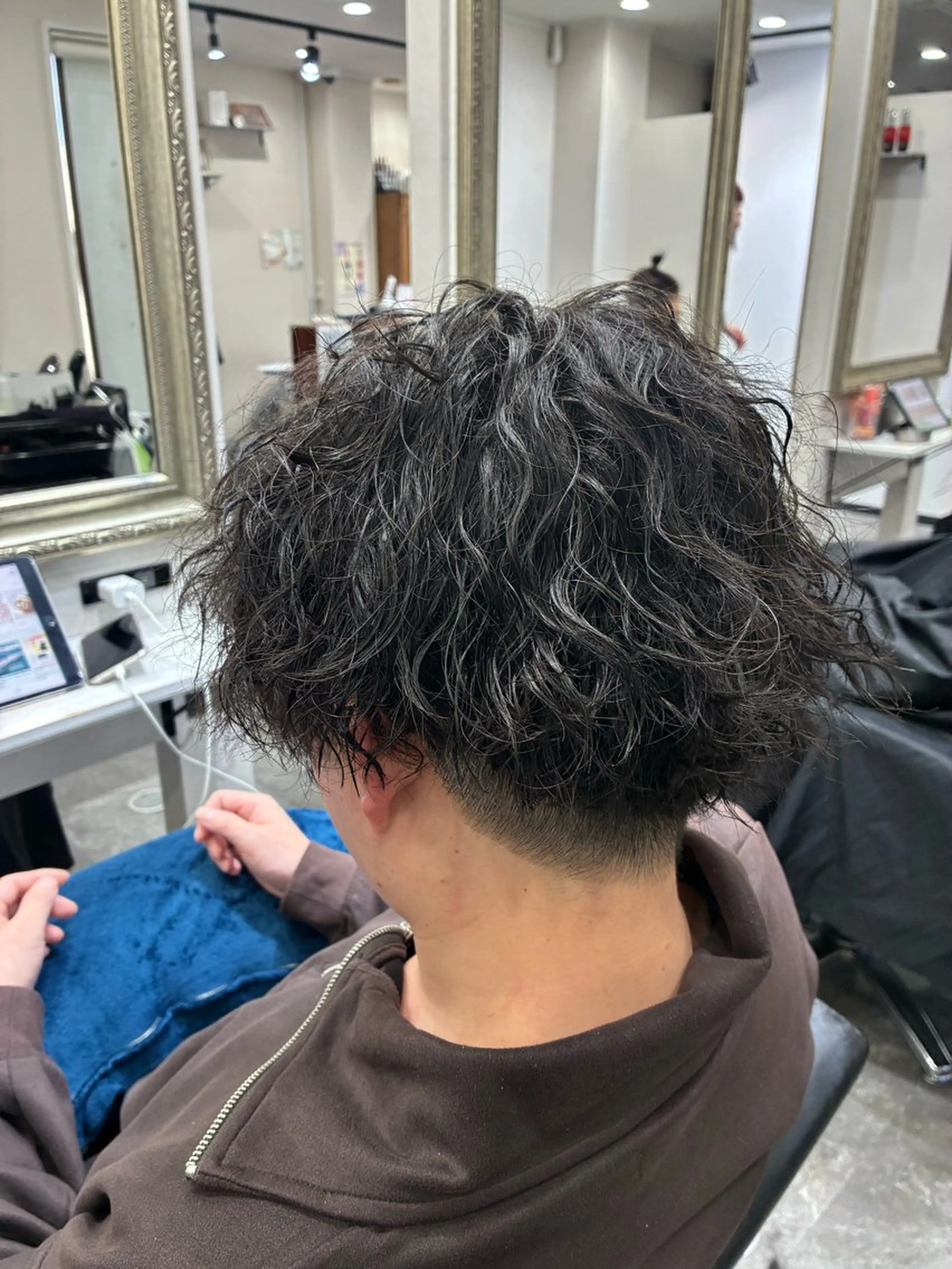 メンズ メンズパーマ カット パーマ 五十嵐 満梨奈のヘアスタイル