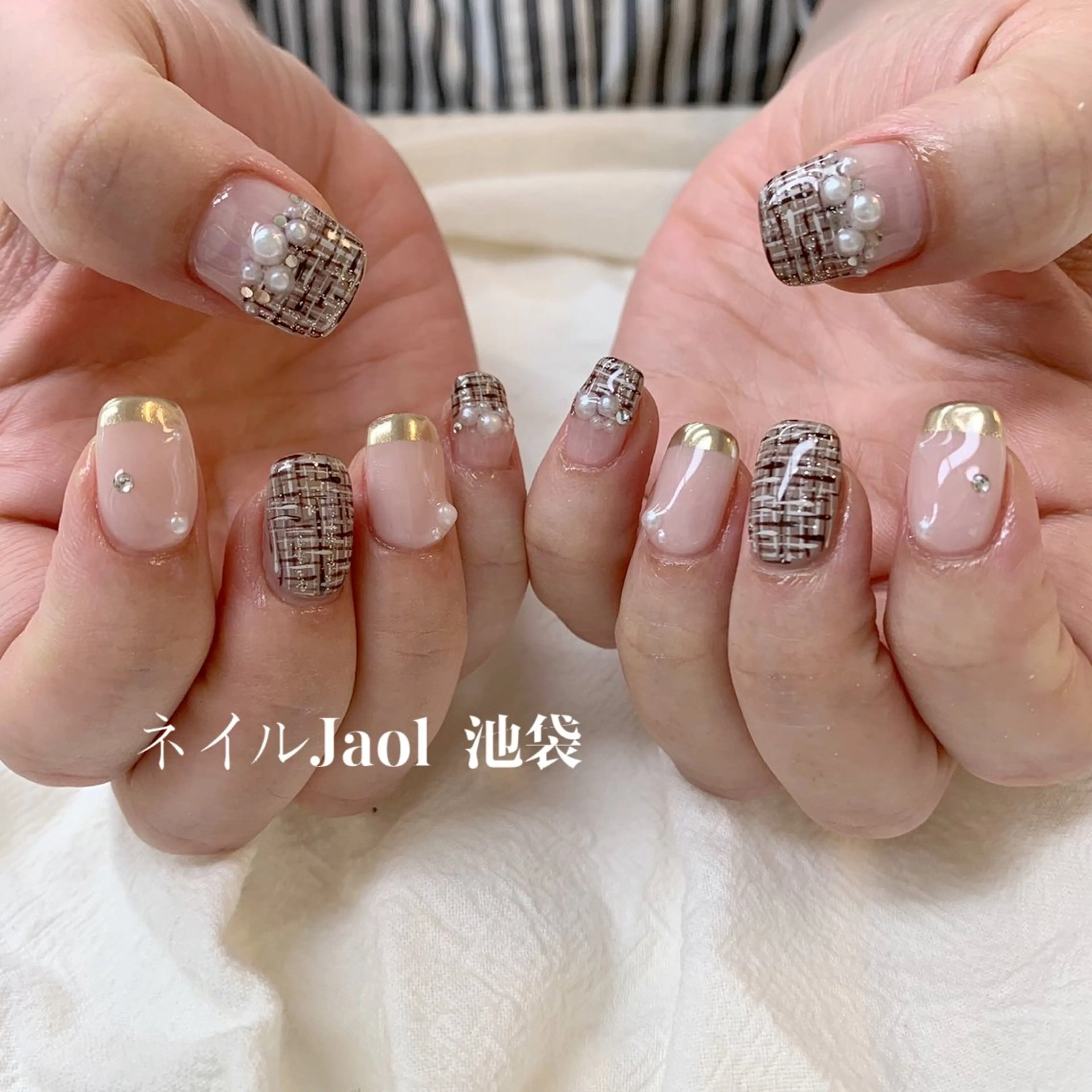 ミディアム ハンドネイル nail jaol池袋店所属・ネイルJaol 池袋のネイルデザイン
