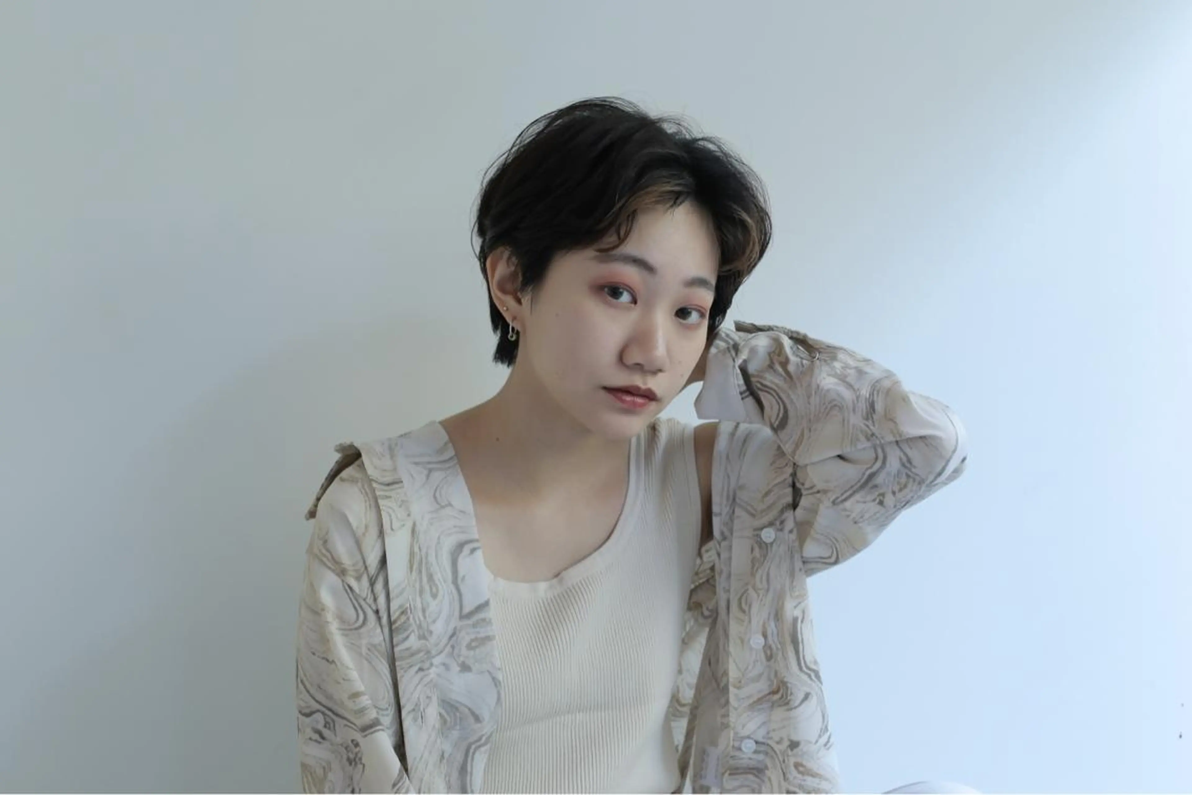 ショート カラー カット トリートメント 井本 早紀のヘアスタイル