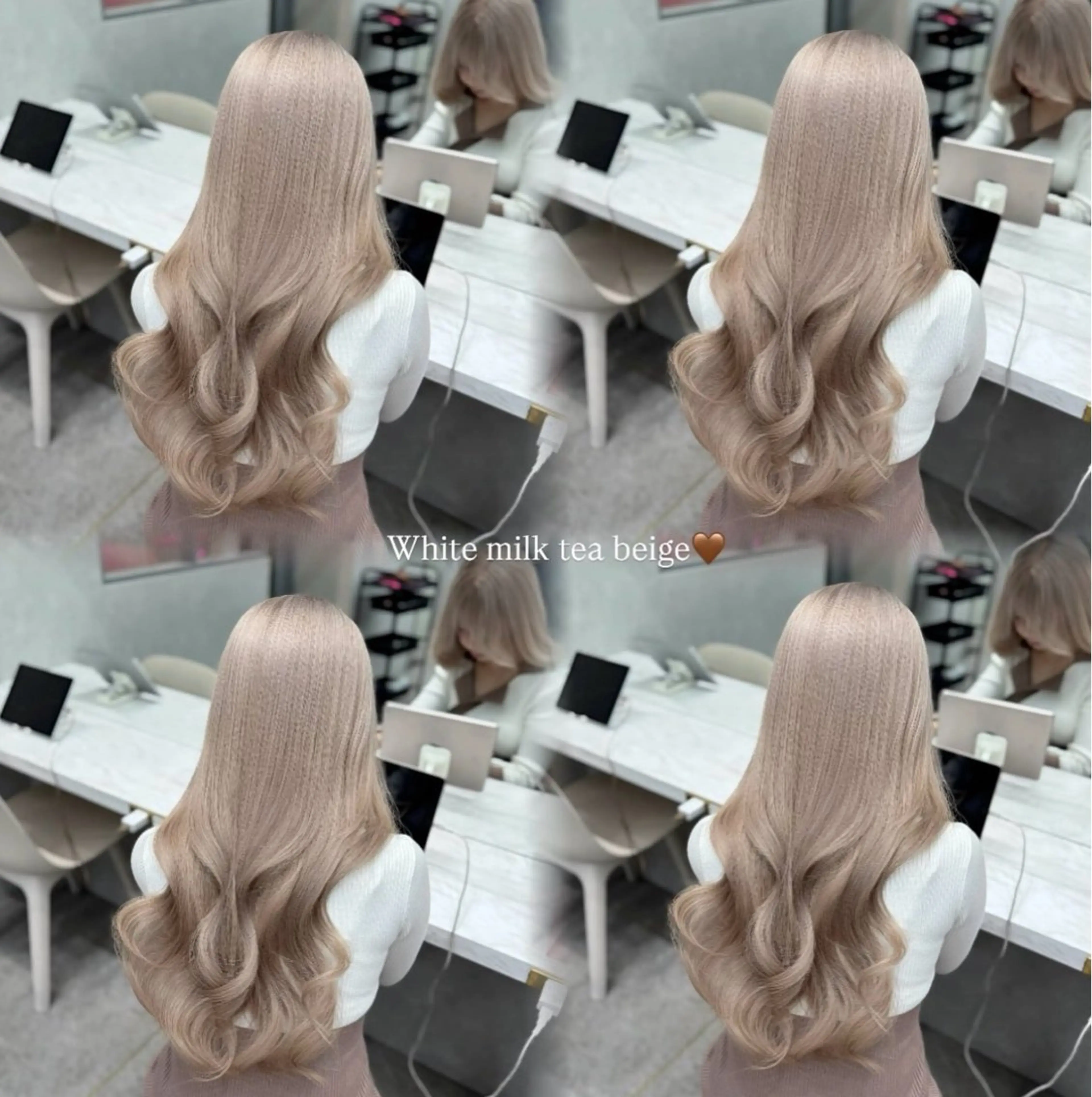 ロング ヘアカラー 璃 音のヘアスタイル