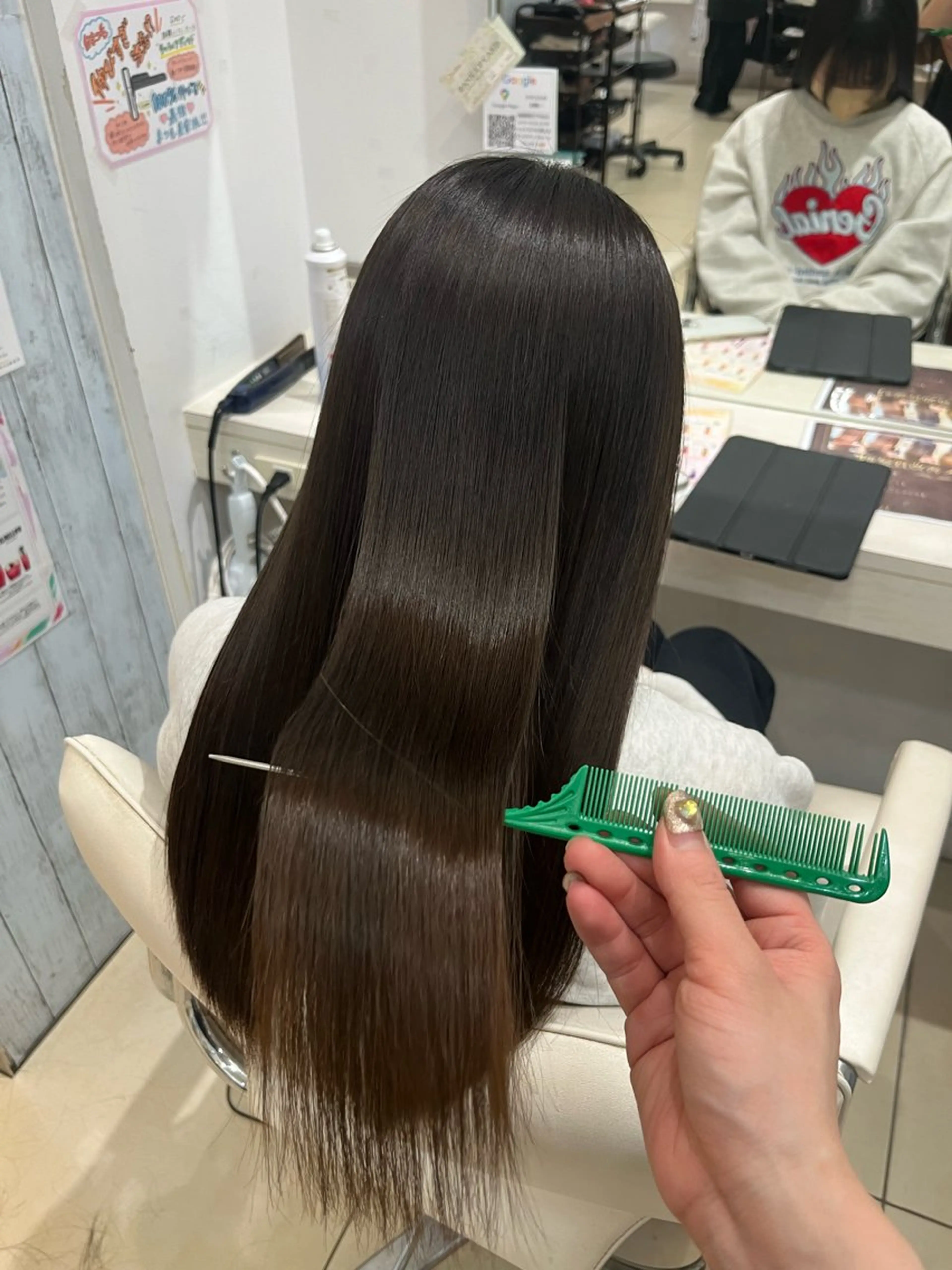 ロング 縮毛矯正 縮毛矯正 ✨🦄韓国風レイヤ ー🦄✨林あかりのヘアスタイル