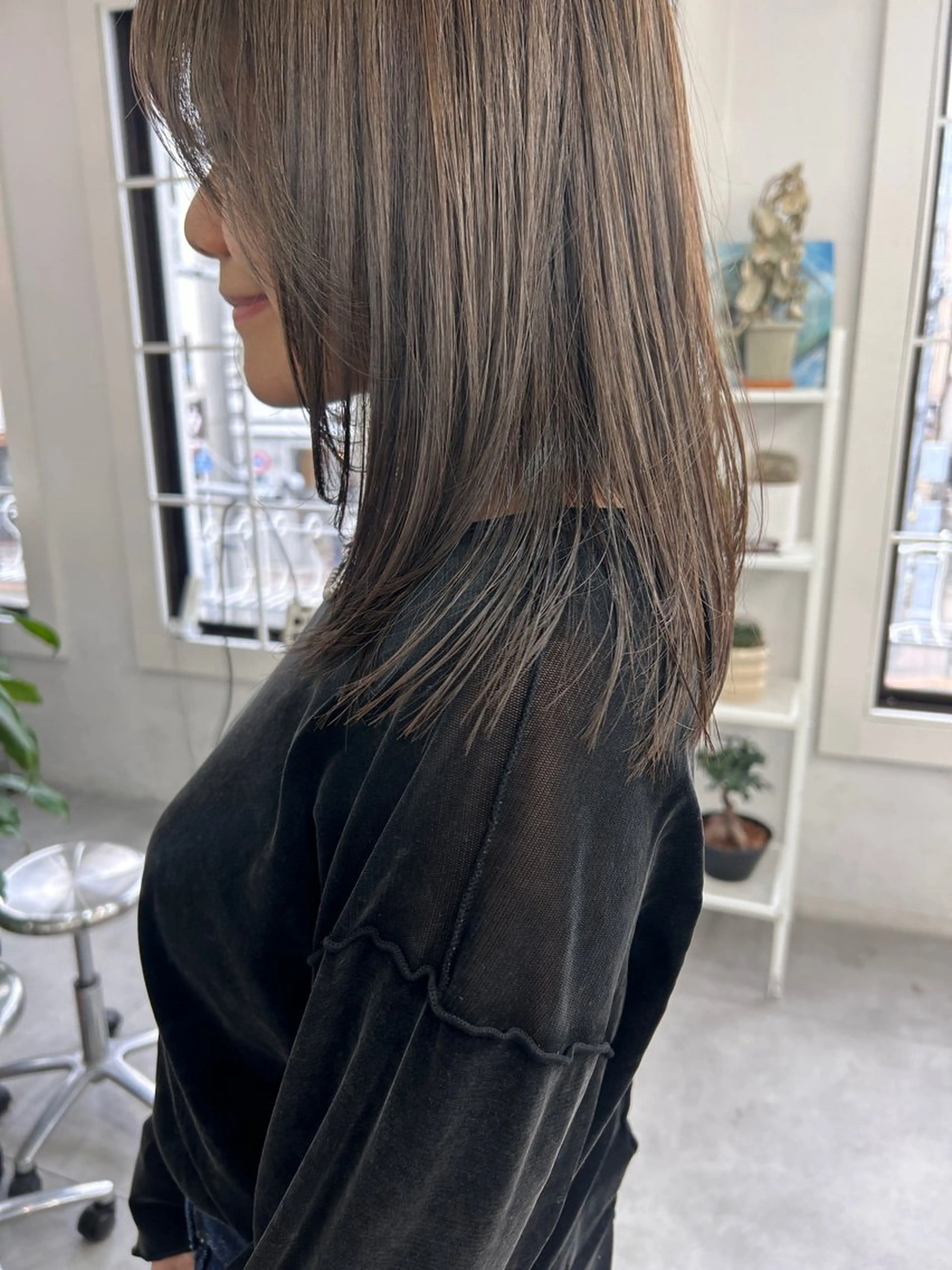 ロング カラー カット ヘアカラー トリートメント レイヤーボブ/ 艶カラー/サナ🌼のヘアスタイル