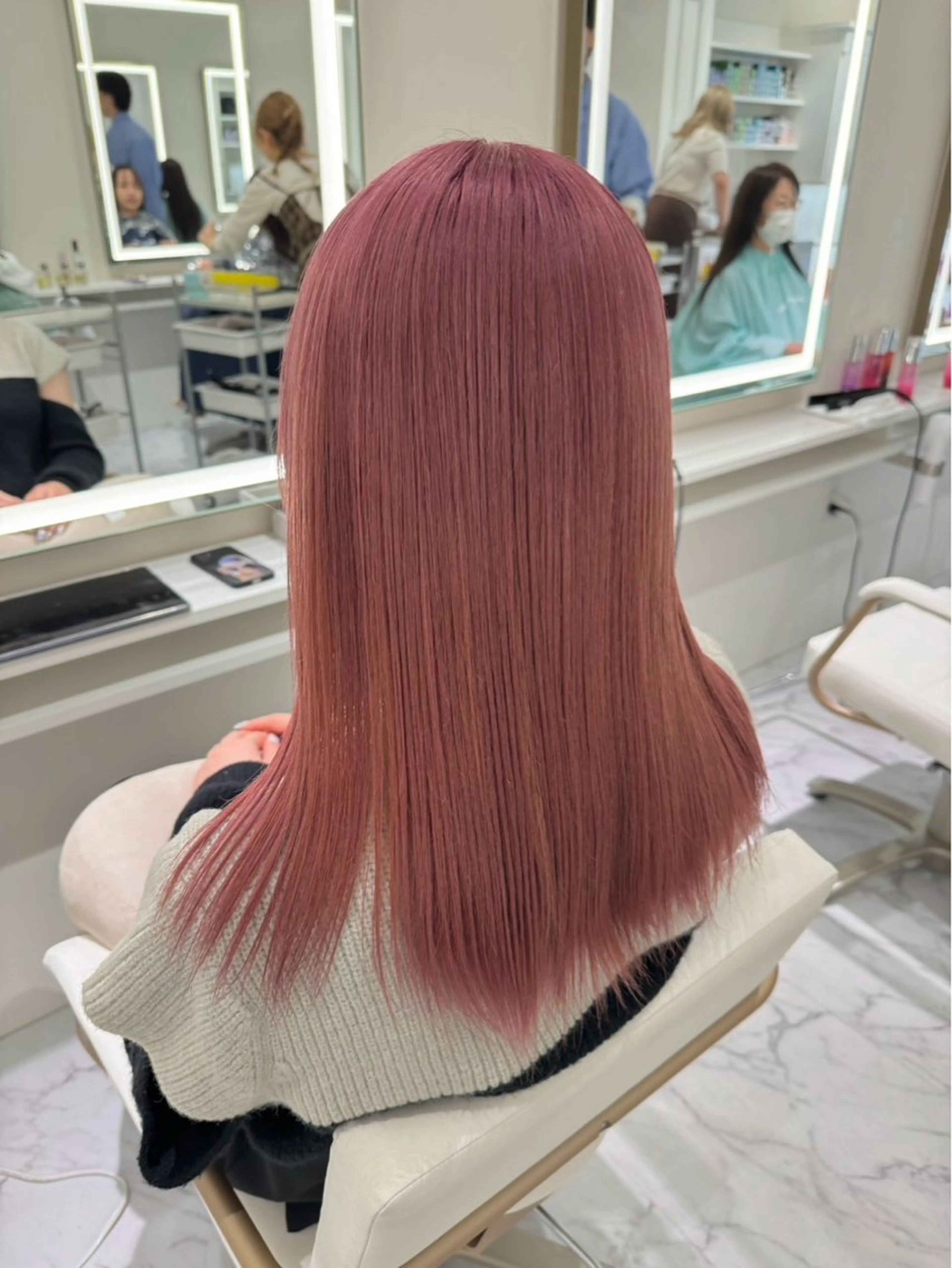 ロング カラー ヘアカラー ParveMix🍀 藤原愛未のヘアスタイル