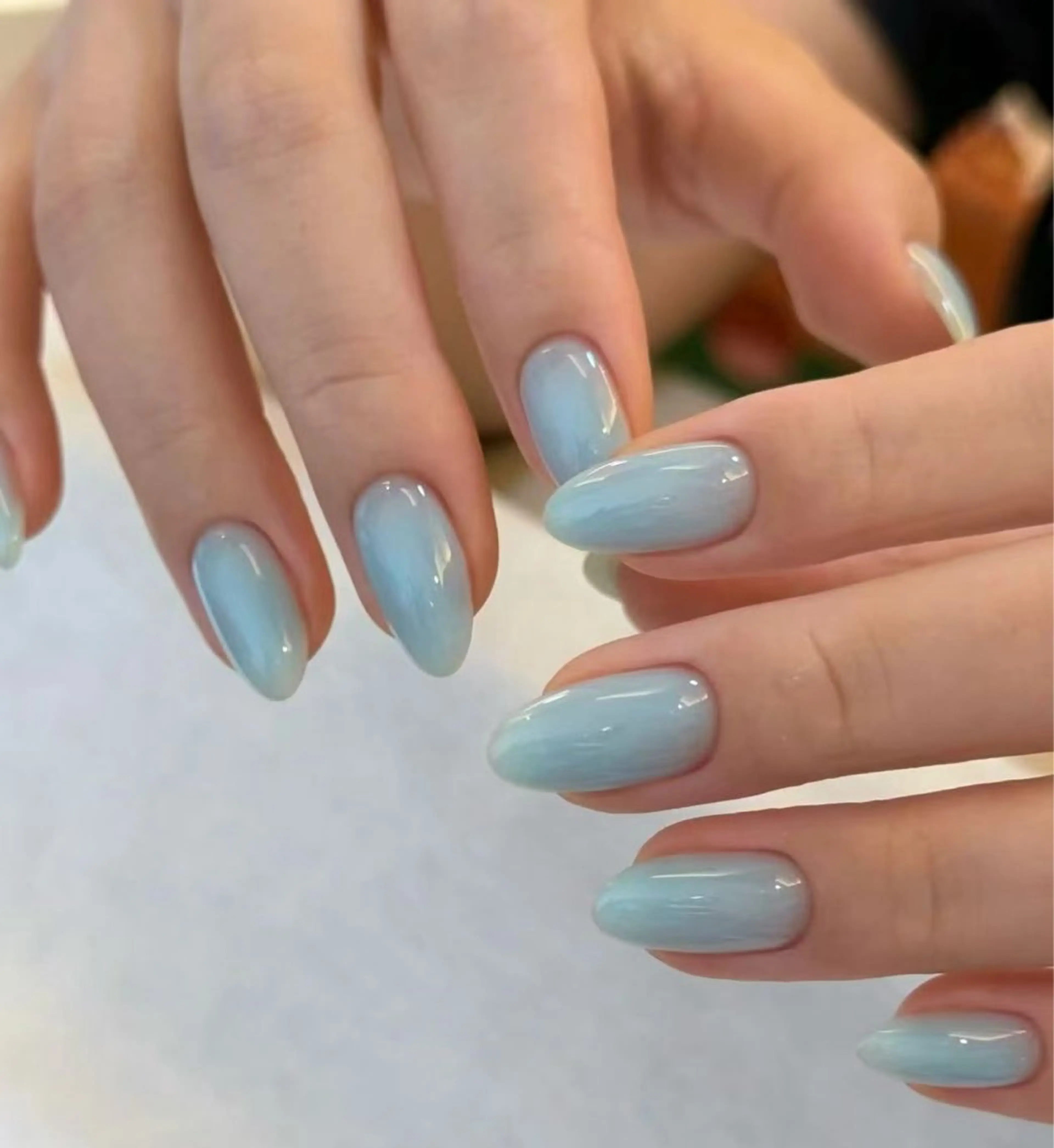 ネイル オーロラネイル フラワーネイル フットネイル フレンチネイル ジェルネイル ハンドネイル BabyYouMi ねねのネイルデザイン