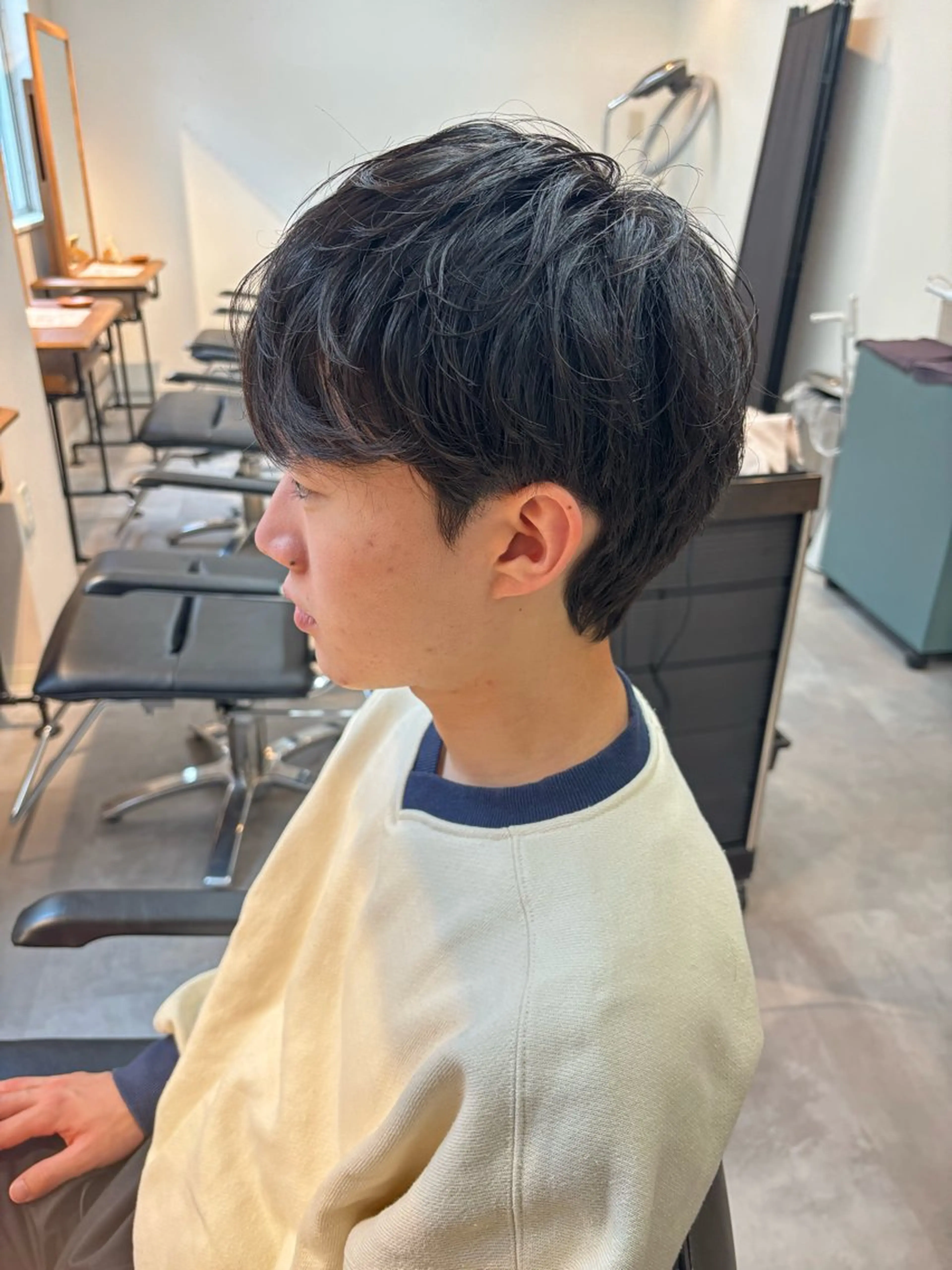 メンズ マッシュ メンズパーマ カット 男の理想を叶える🔥 メンズパーマ特化｜関のヘアスタイル