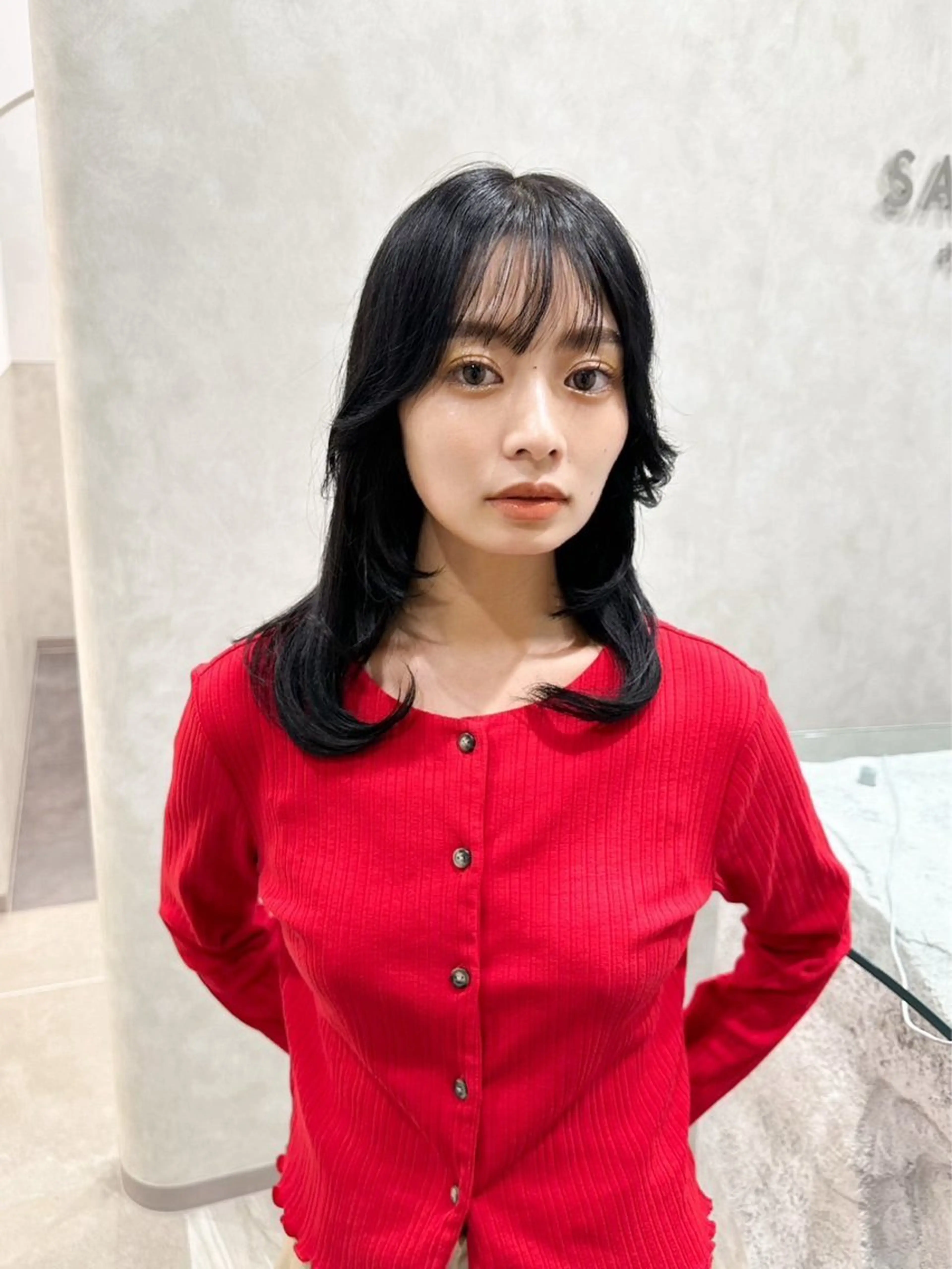 ミディアム レイヤーカット ⭐️縮毛矯正特化 ／SHOYAのヘアスタイル