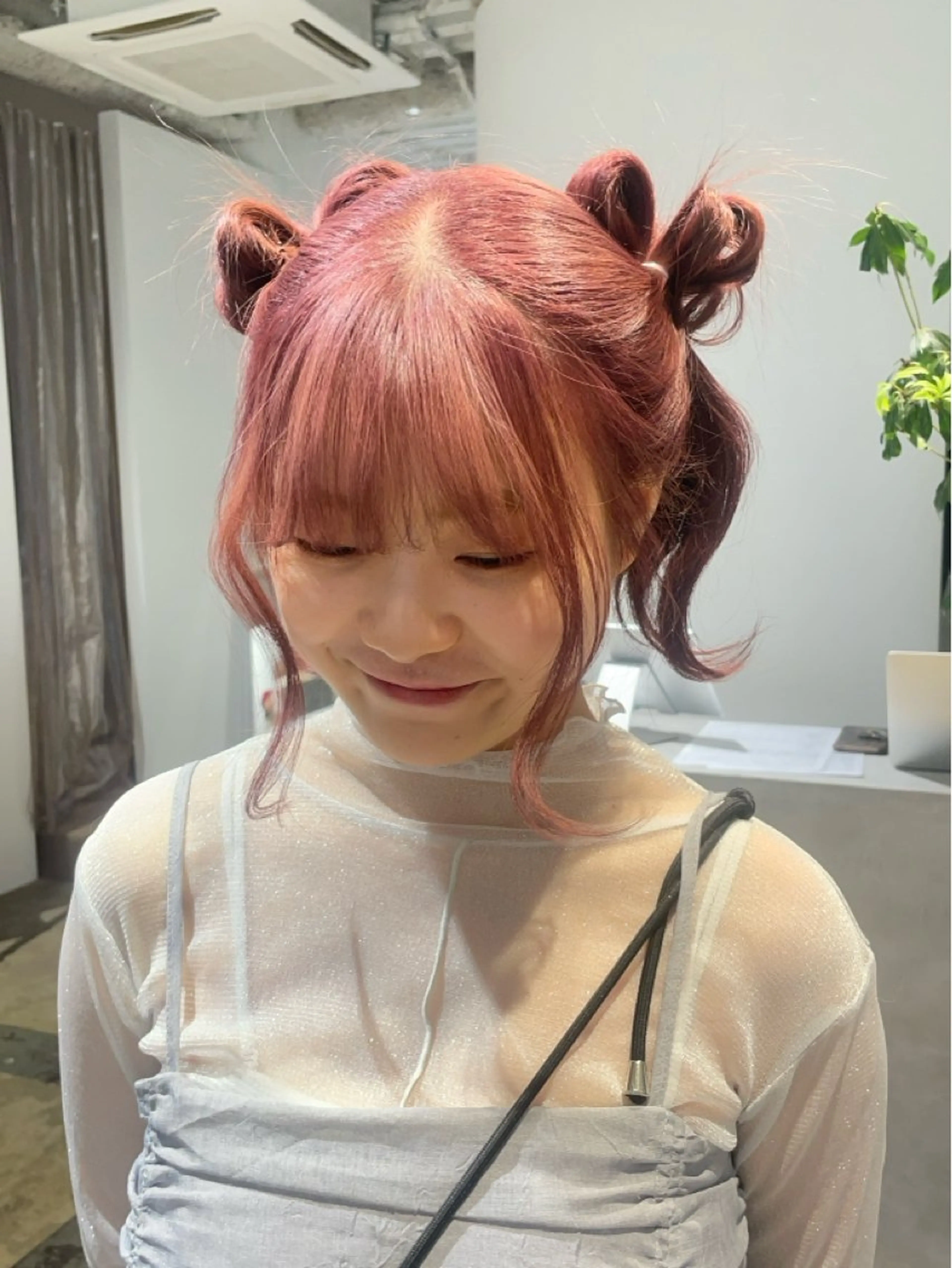 セミロング ヘアカラー トリートメント SITEN所属・大阪/肥後橋/淀屋橋 ワタナベサキ🪿🤍のヘアスタイル