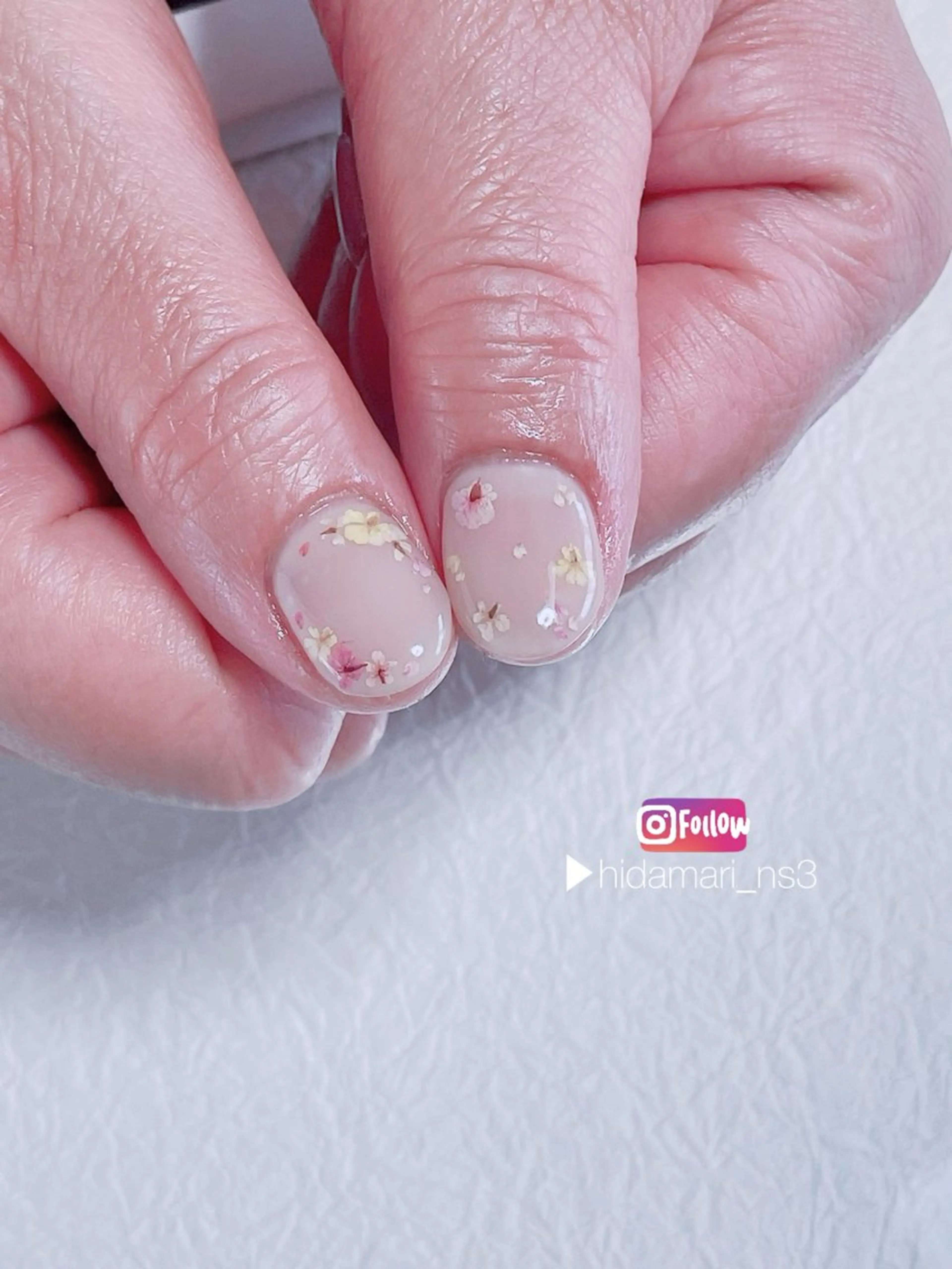 ネイル フラワーネイル ハンドネイル NailSalon ひだまりのネイルデザイン