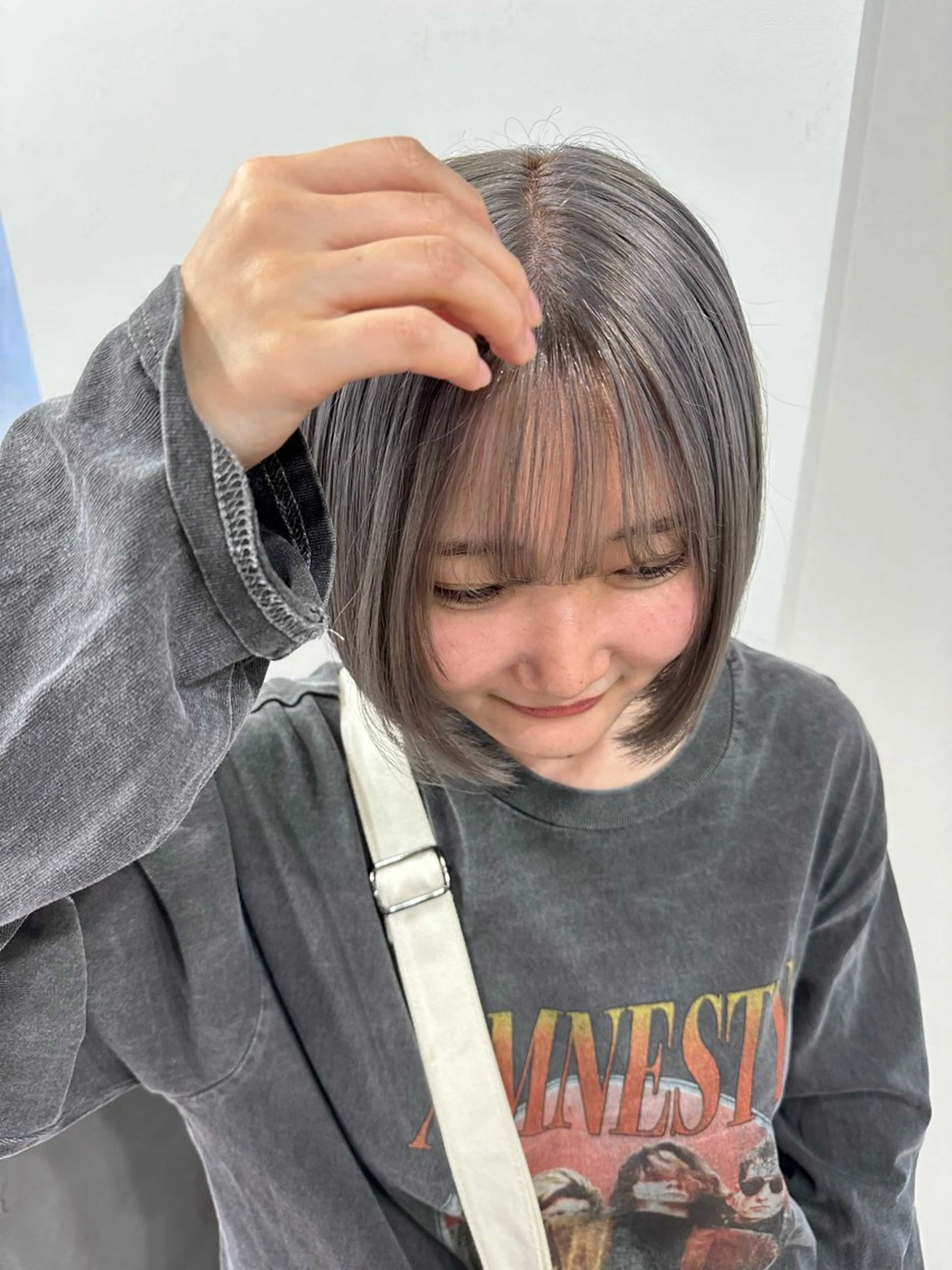 ミディアム カラー ヘアカラー さあや 【透け感/艶感】のヘアスタイル