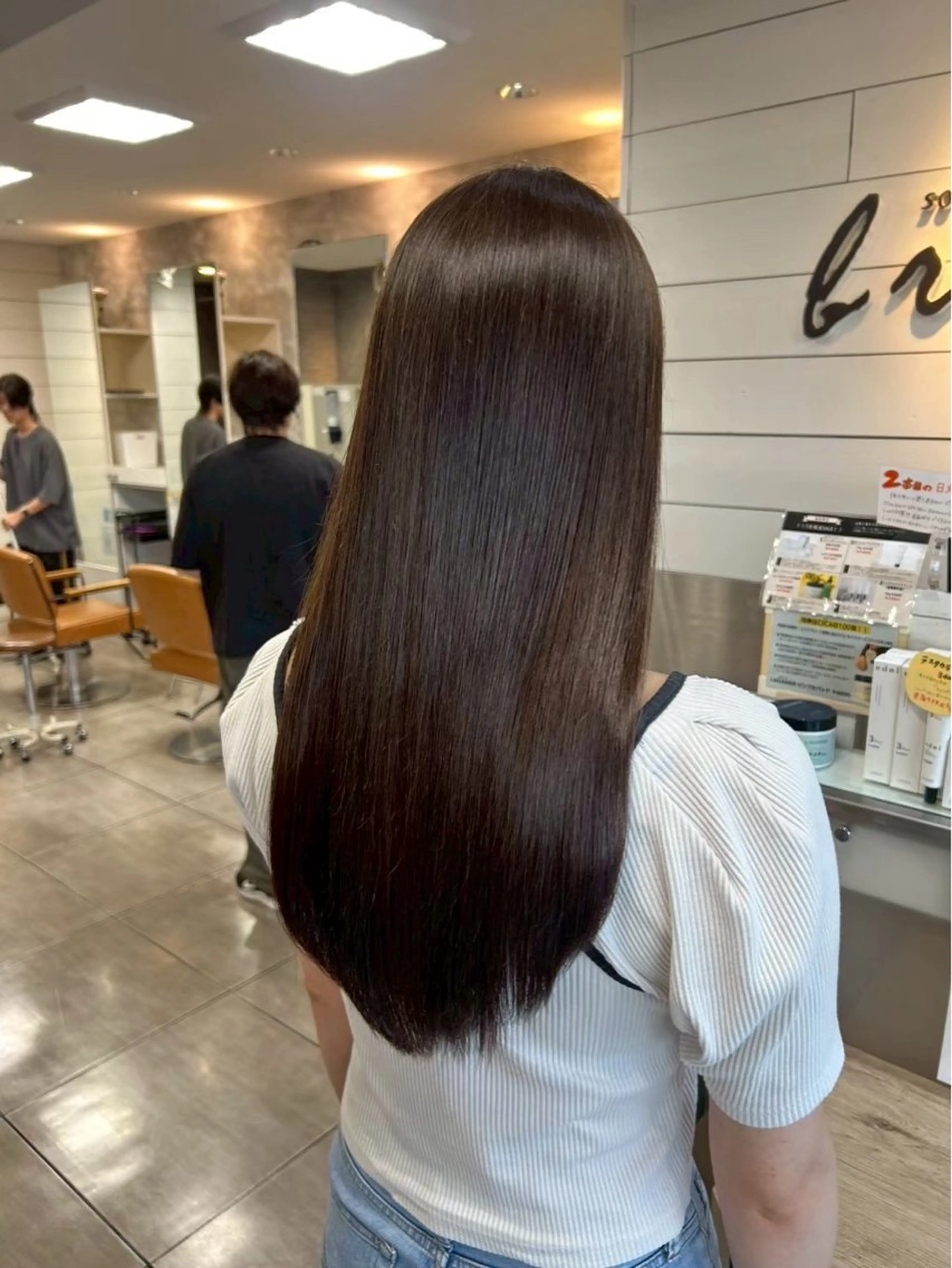 セミロング 縮毛矯正 トリートメント 縮毛矯正✖髪質改善 仁木伸明のヘアスタイル