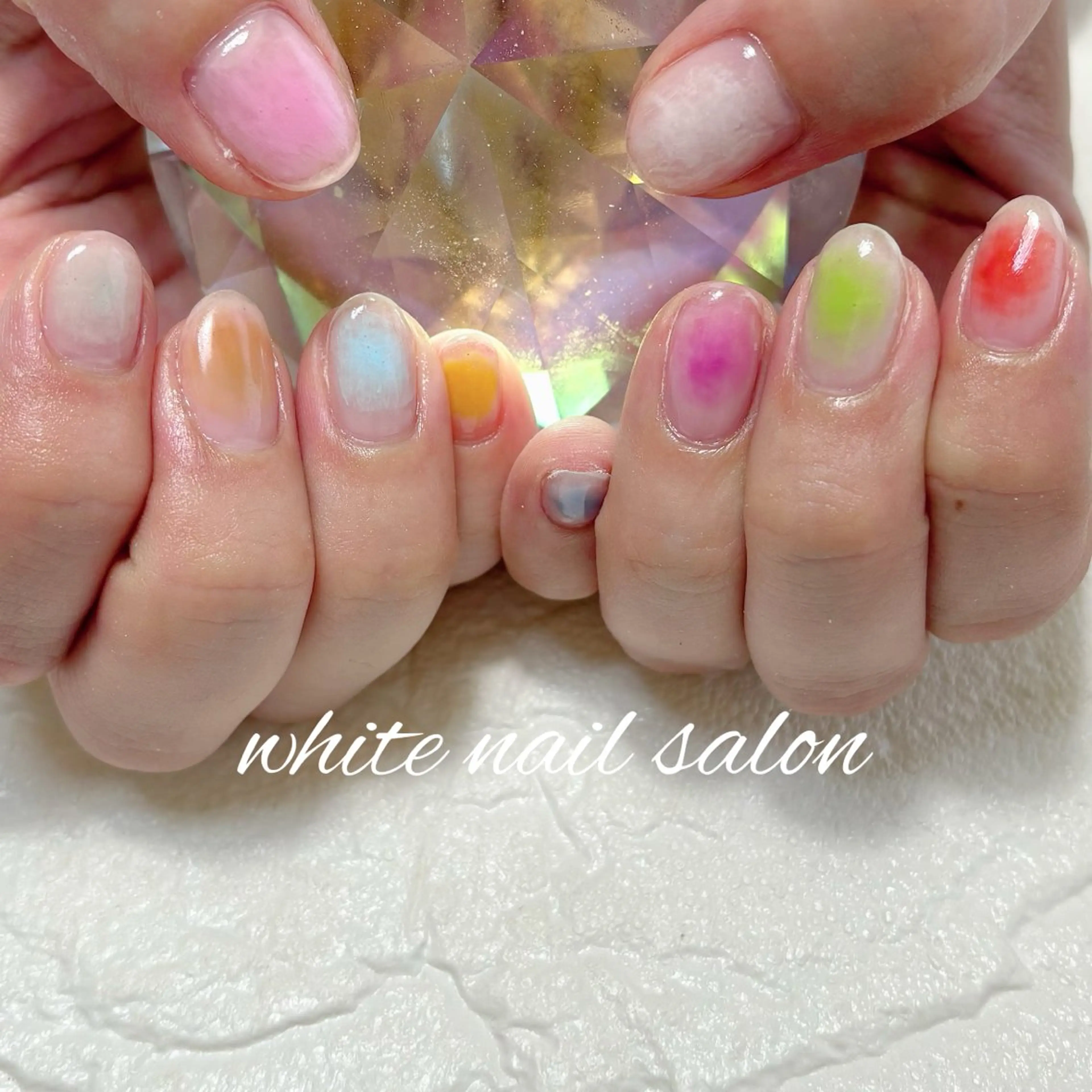 ネイル フットネイル 持ち込み ハンドネイル white nail salonのネイルデザイン