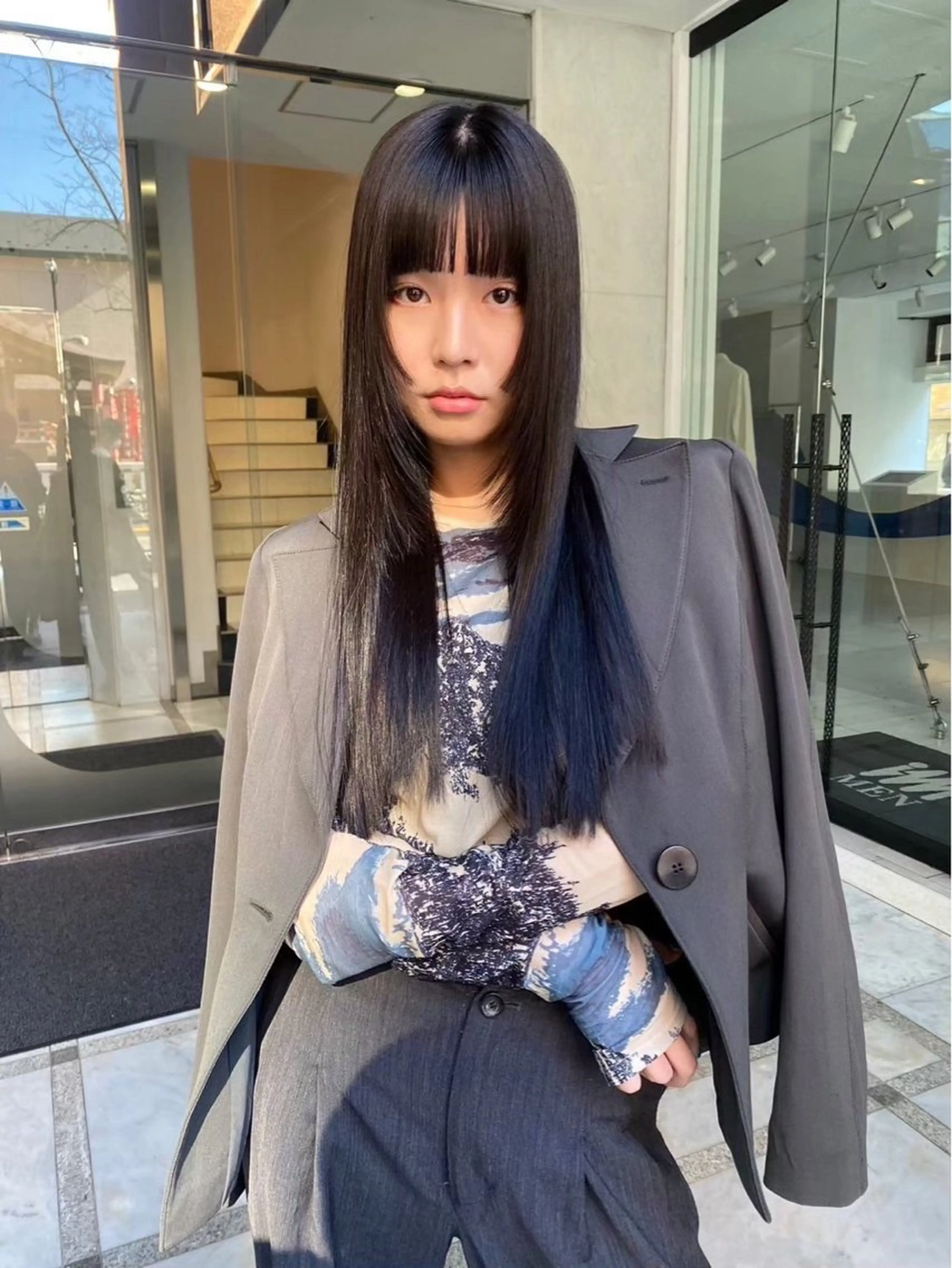 ロング 落合 智登世/ カラーモデル募集中のヘアスタイル