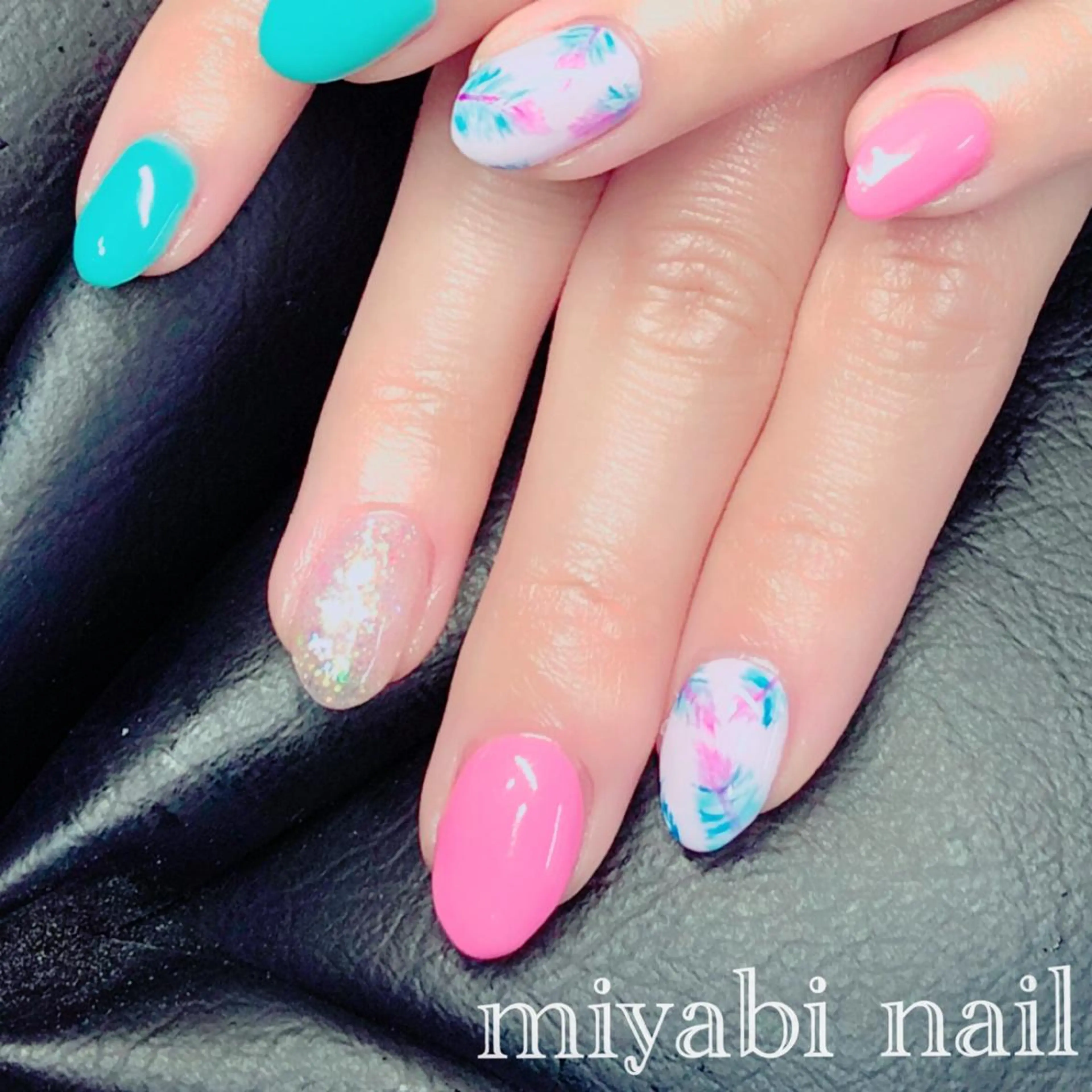 ネイル アートネイル 持ち込み miyabi nail 桂川駅近くのネイルデザイン