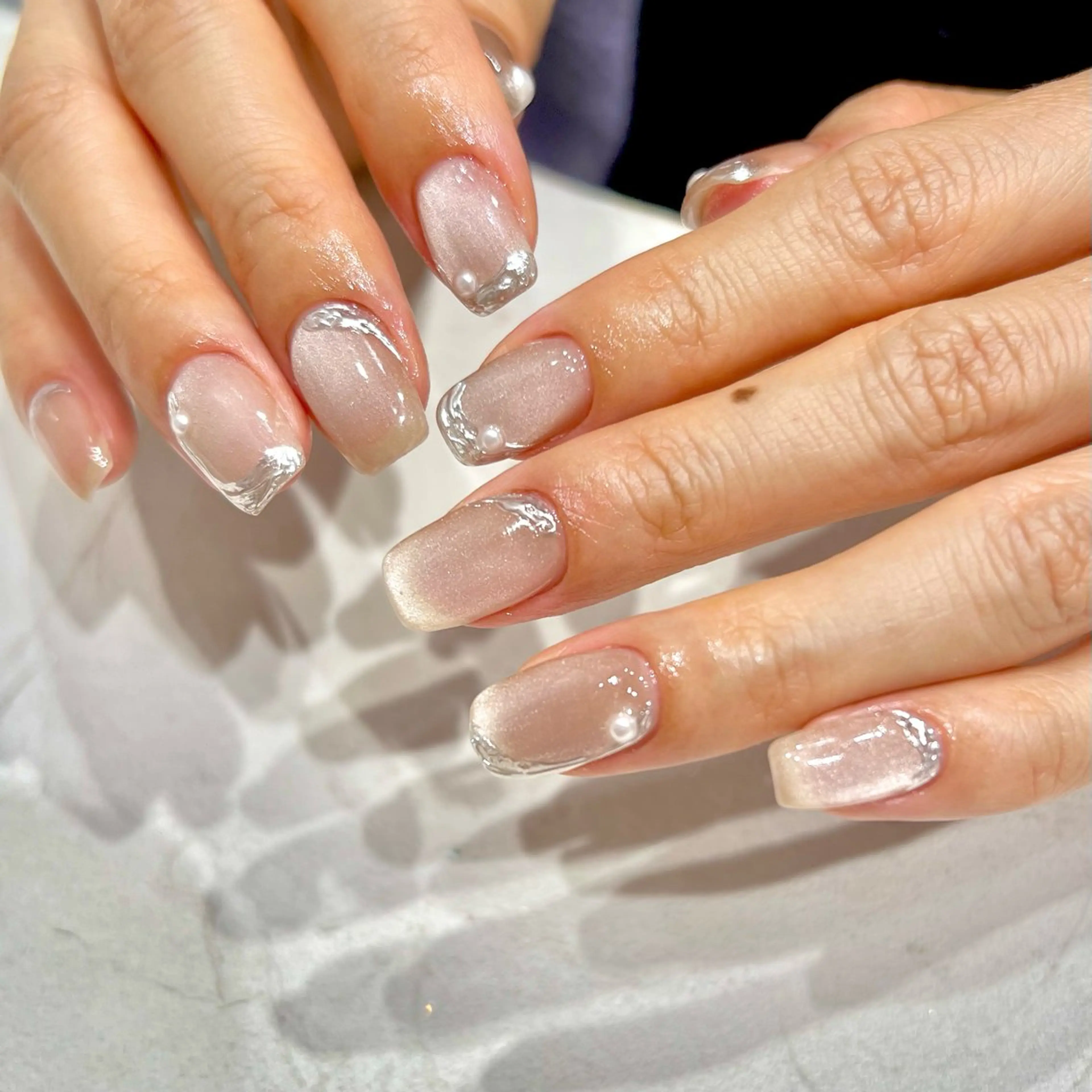 ネイル マグネットネイル ニュアンスネイル Bianca YAMADA☺︎のネイルデザイン